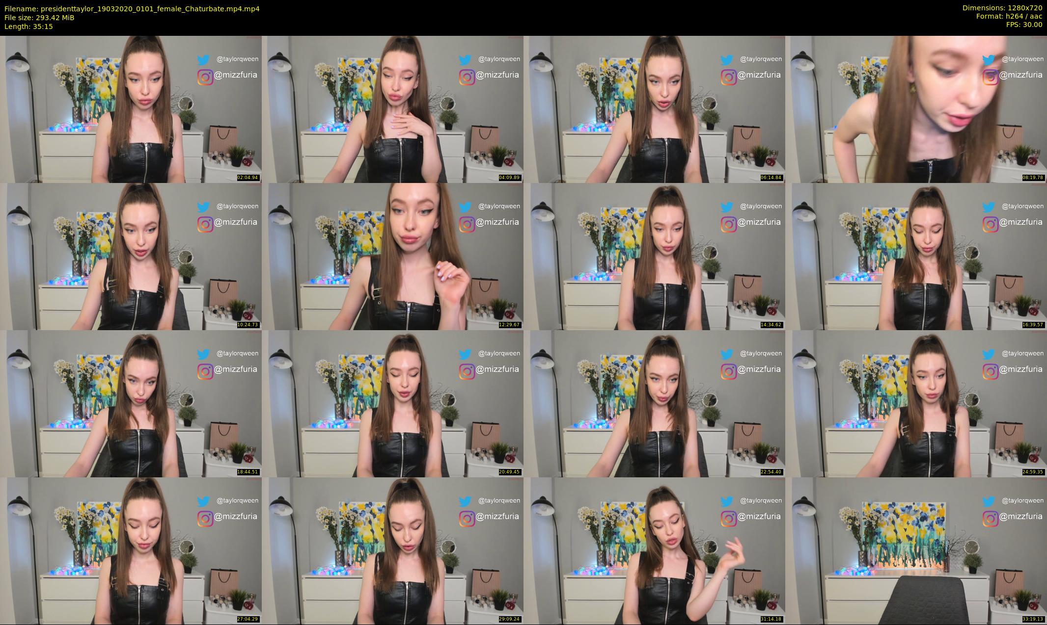 presidenttaylor — 36 minute Chaturbate female cam show recording, 720p, Mar 19, 2020