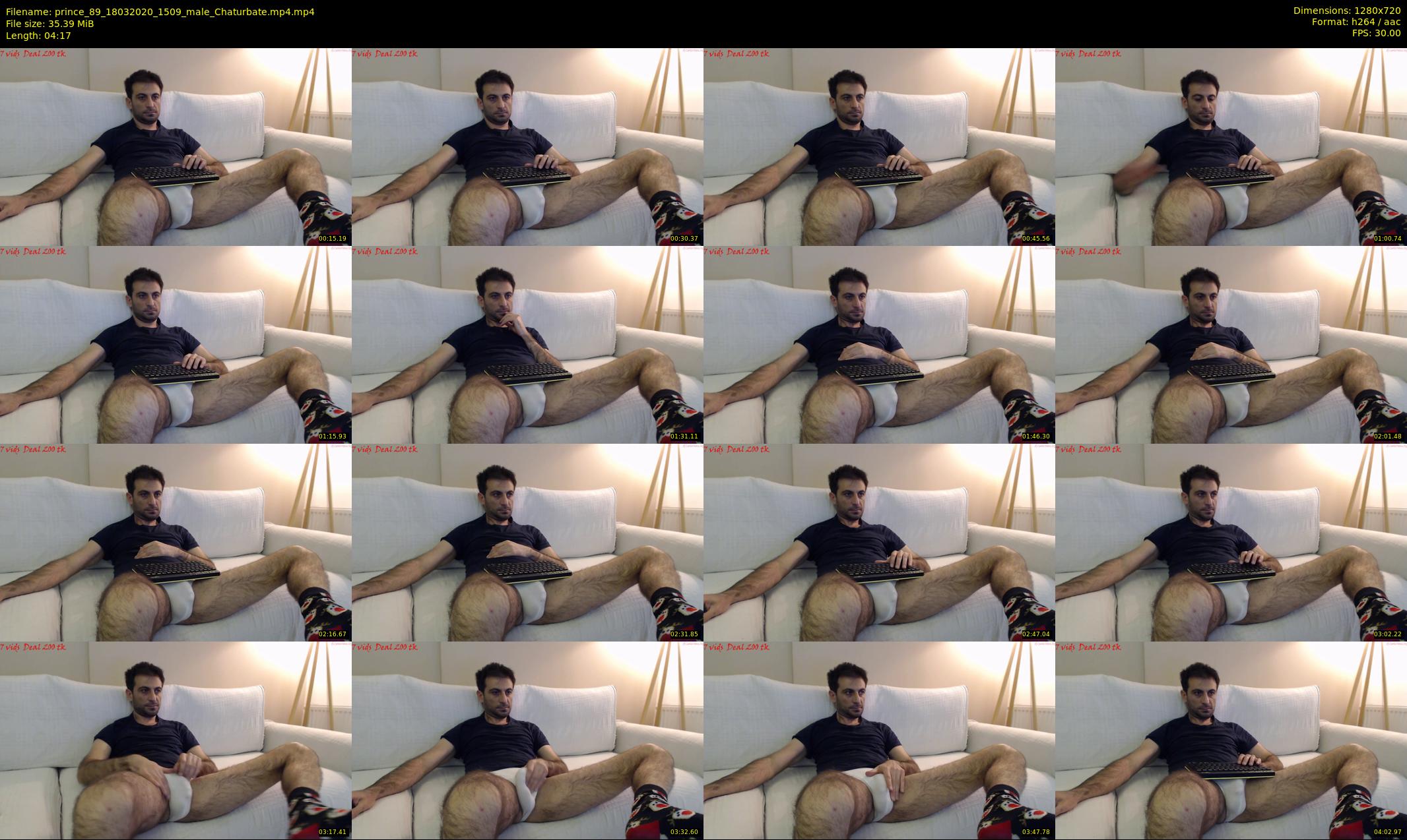 prince_89 — 5 minute Chaturbate male cam show recording, 720p, Mar 18, 2020
