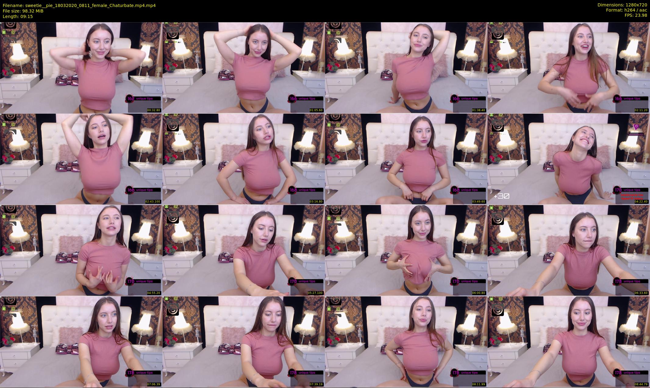 sweetie__pie — 10 minute Chaturbate female cam show recording, 720p, Mar 18, 2020