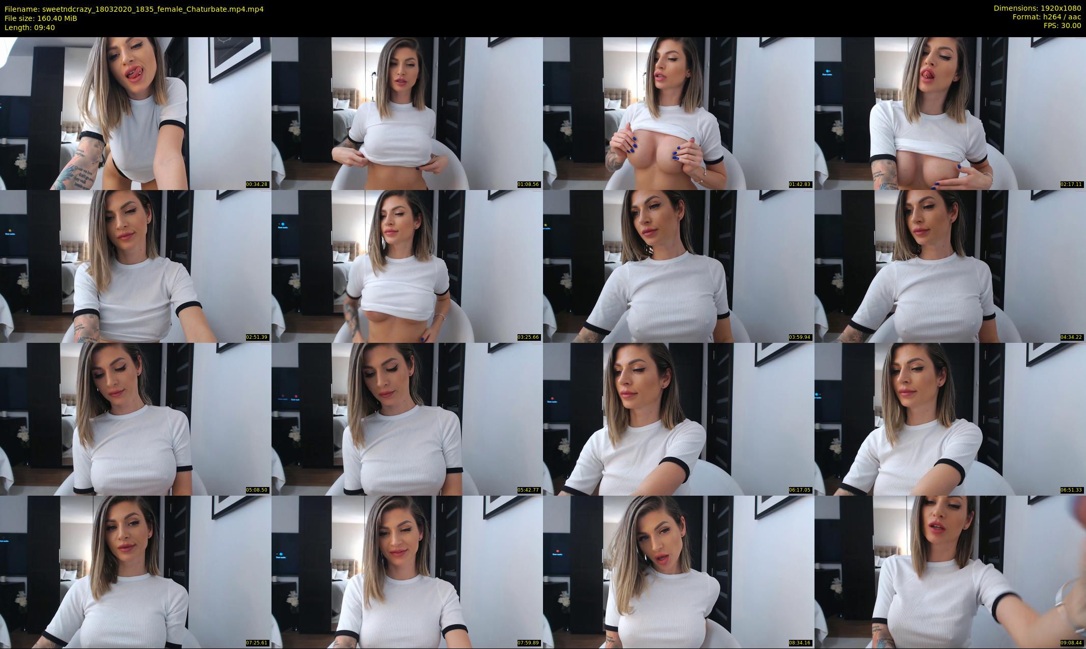 sweetndcrazy — 10 minute Chaturbate female cam show recording, 1080p, Mar 18, 2020