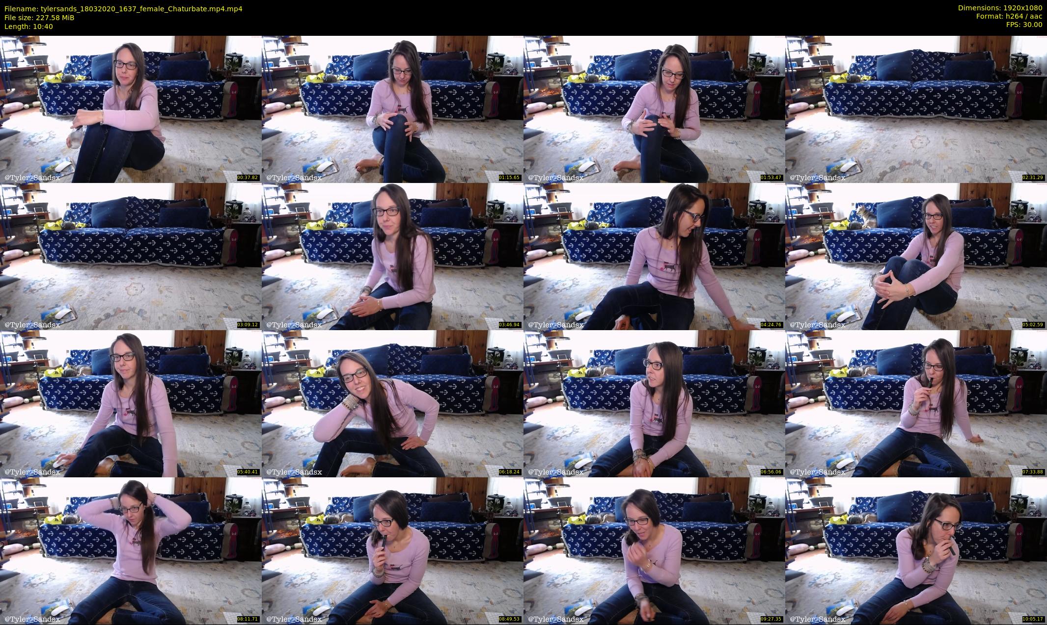 tylersands — 11 minute Chaturbate female cam show recording, 1080p, Mar 18, 2020