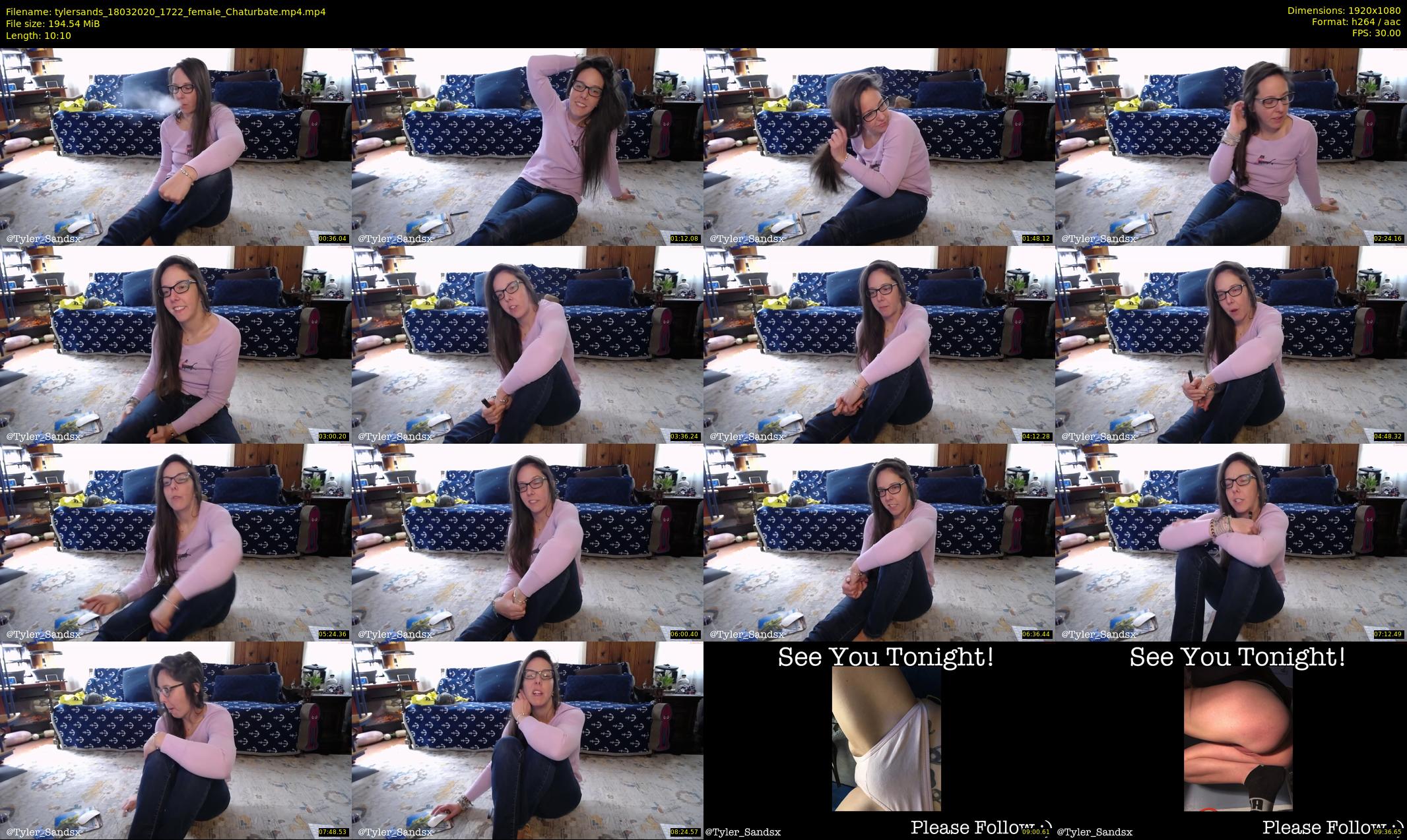 tylersands — 11 minute Chaturbate female cam show recording, 1080p, Mar 18, 2020