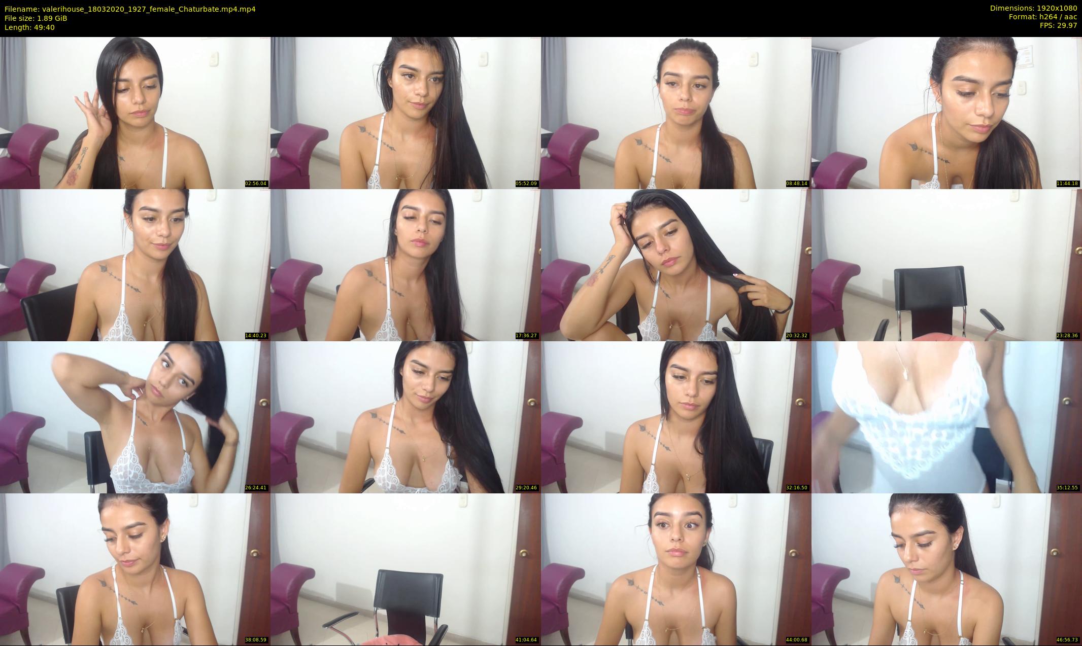 valerihouse — 50 minute Chaturbate female cam show recording, 1080p, Mar 18, 2020