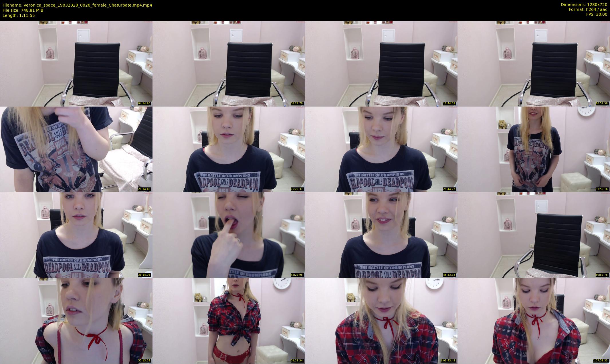 veronica_space — 72 minute Chaturbate female cam show recording, 720p, Mar 19, 2020