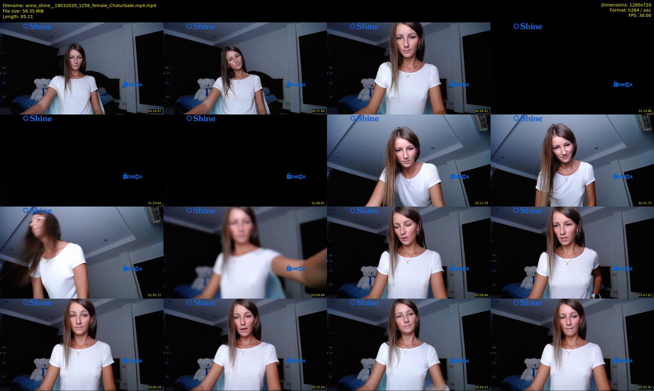 anna_shine_ — 6 minute Chaturbate female cam show recording, 720p, Mar 19, 2020