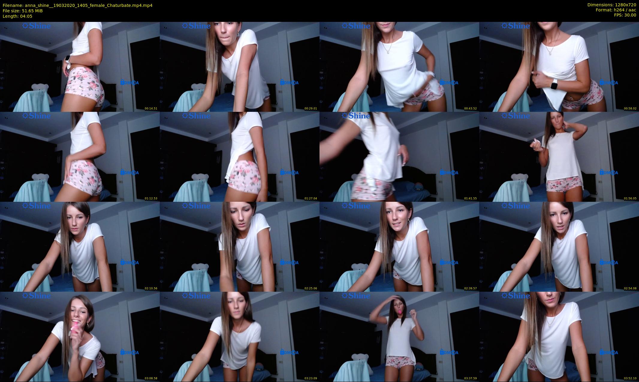 anna_shine_ — 5 minute Chaturbate female cam show recording, 720p, Mar 19, 2020