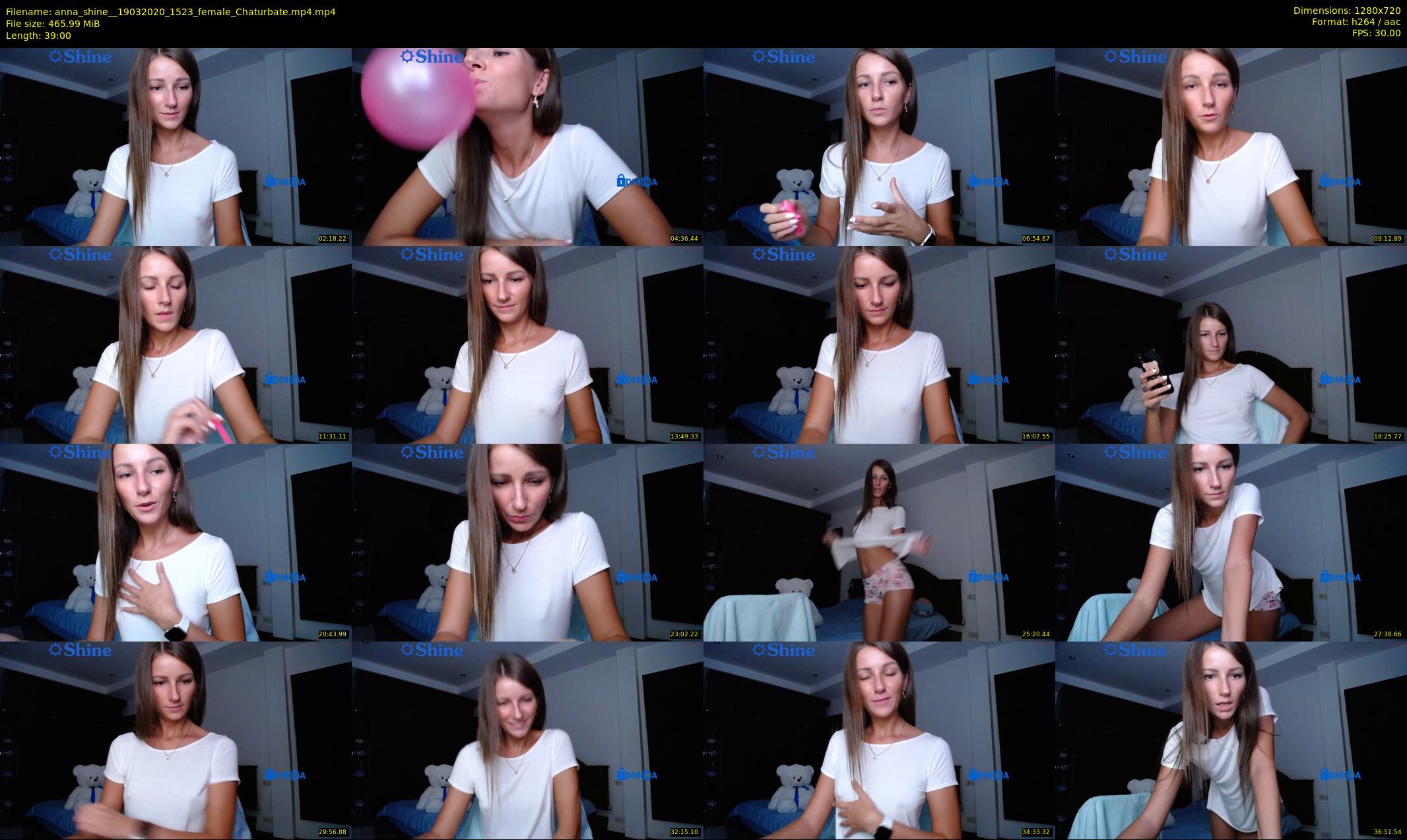 anna_shine_ — 39 minute Chaturbate female cam show recording, 720p, Mar 19, 2020