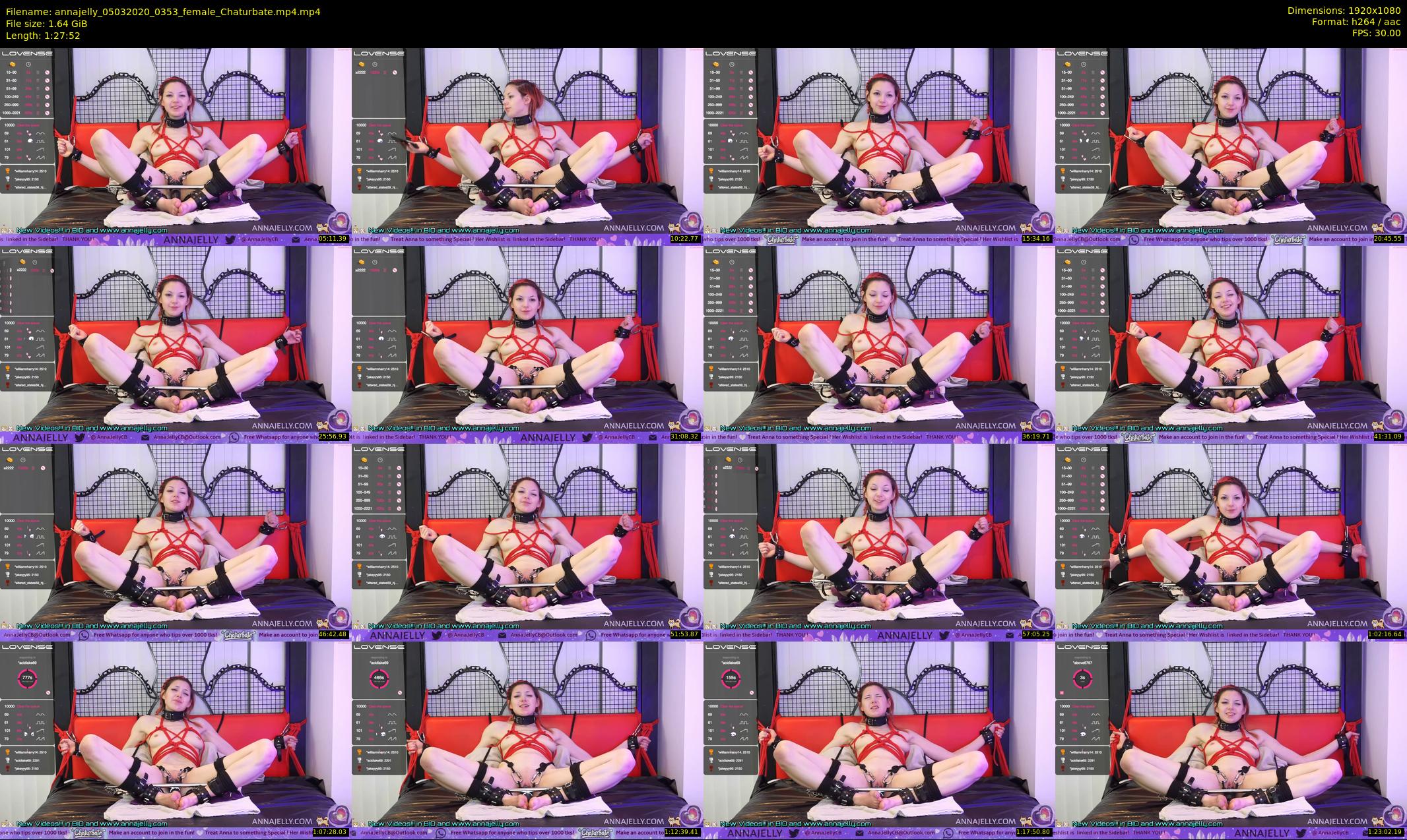 annajelly — 88 minute Chaturbate couple cam show recording, 1080p, Mar 5, 2020
