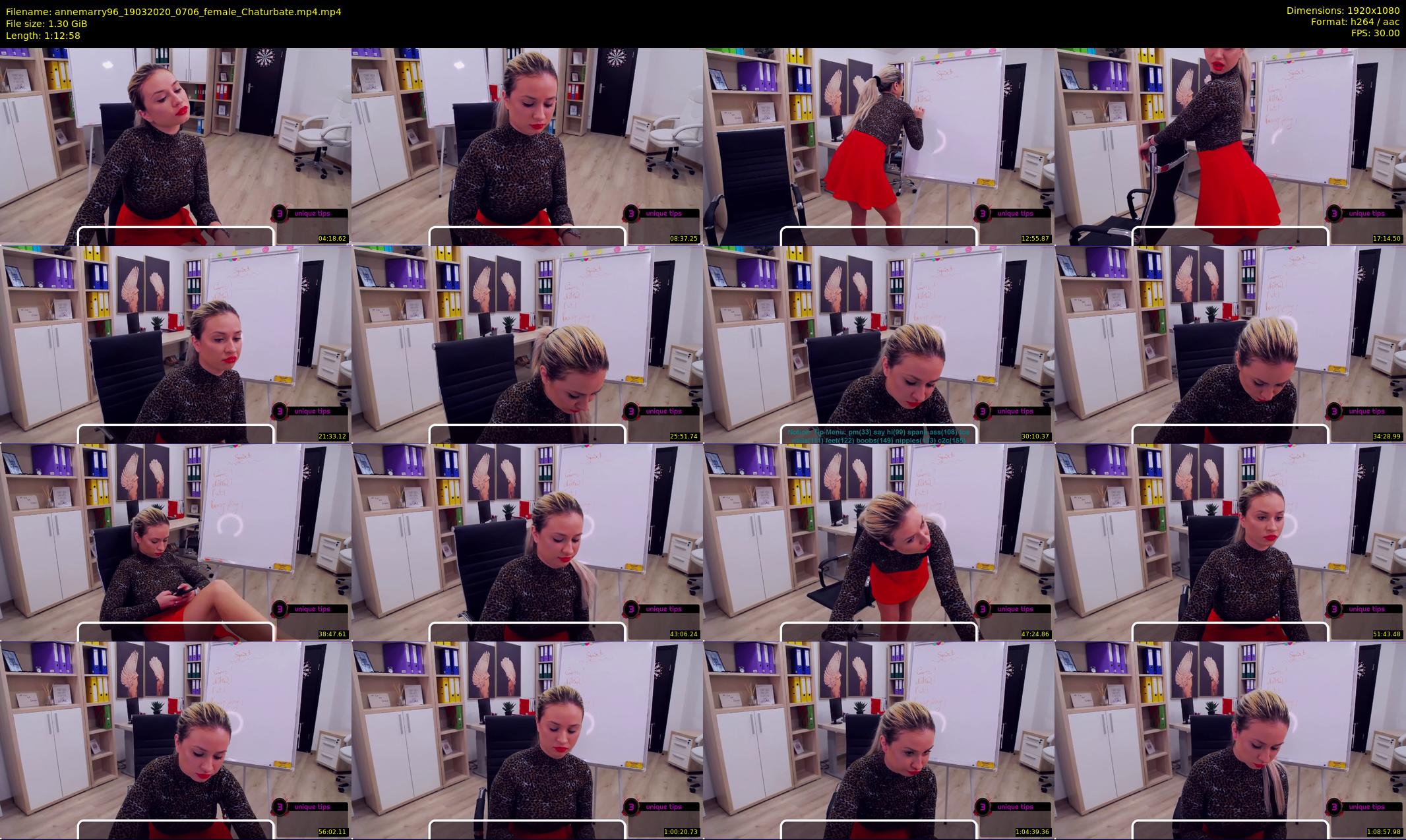 annemarry96 — 73 minute Chaturbate female cam show recording, 1080p, Mar 19, 2020