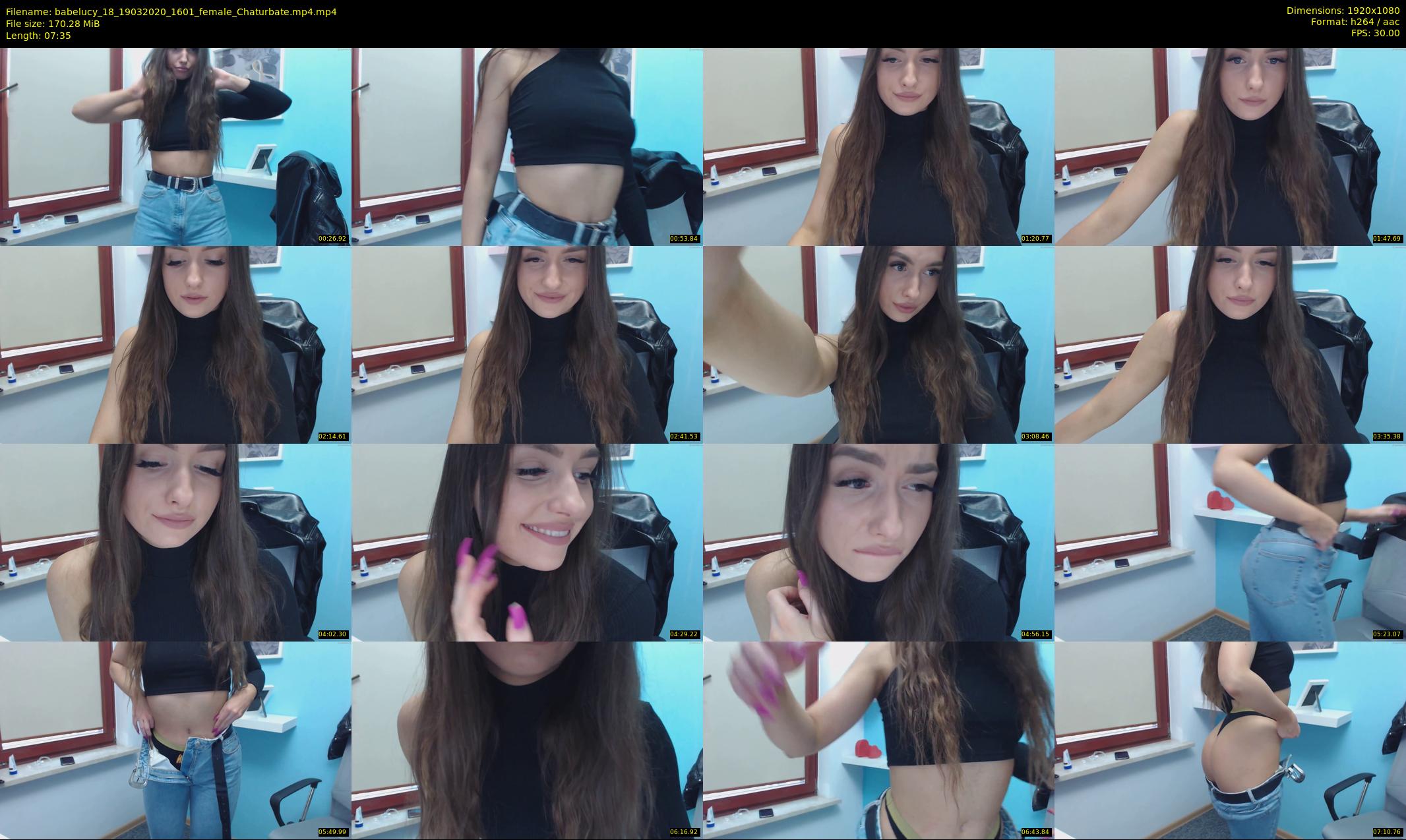 babelucy_18 — 8 minute Chaturbate female cam show recording, 1080p, Mar 19, 2020