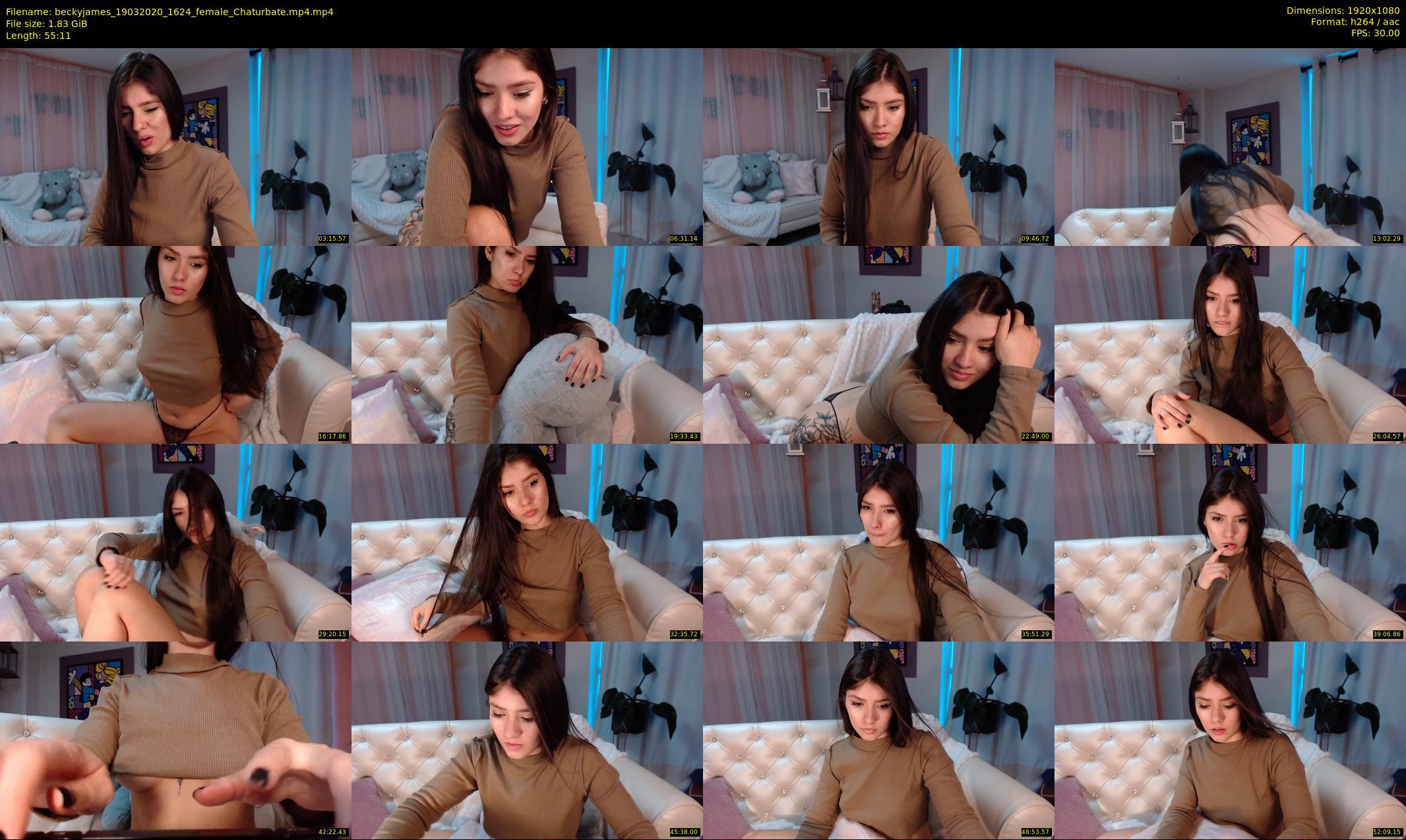 beckyjames — 56 minute Chaturbate female cam show recording, 1080p, Mar 19, 2020