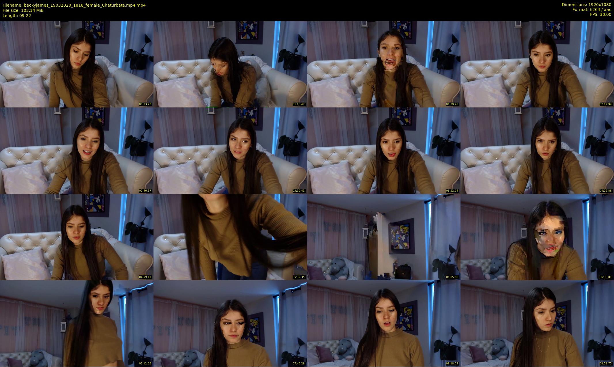 beckyjames — 10 minute Chaturbate female cam show recording, 1080p, Mar 19, 2020