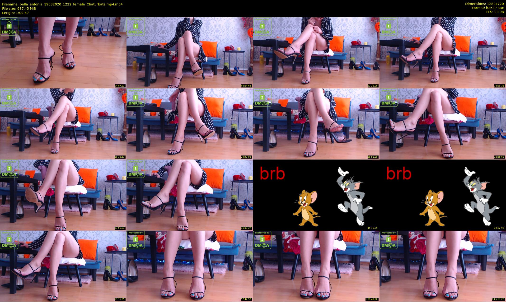 bella_antonia — 70 minute Chaturbate female cam show recording, 720p, Mar 19, 2020