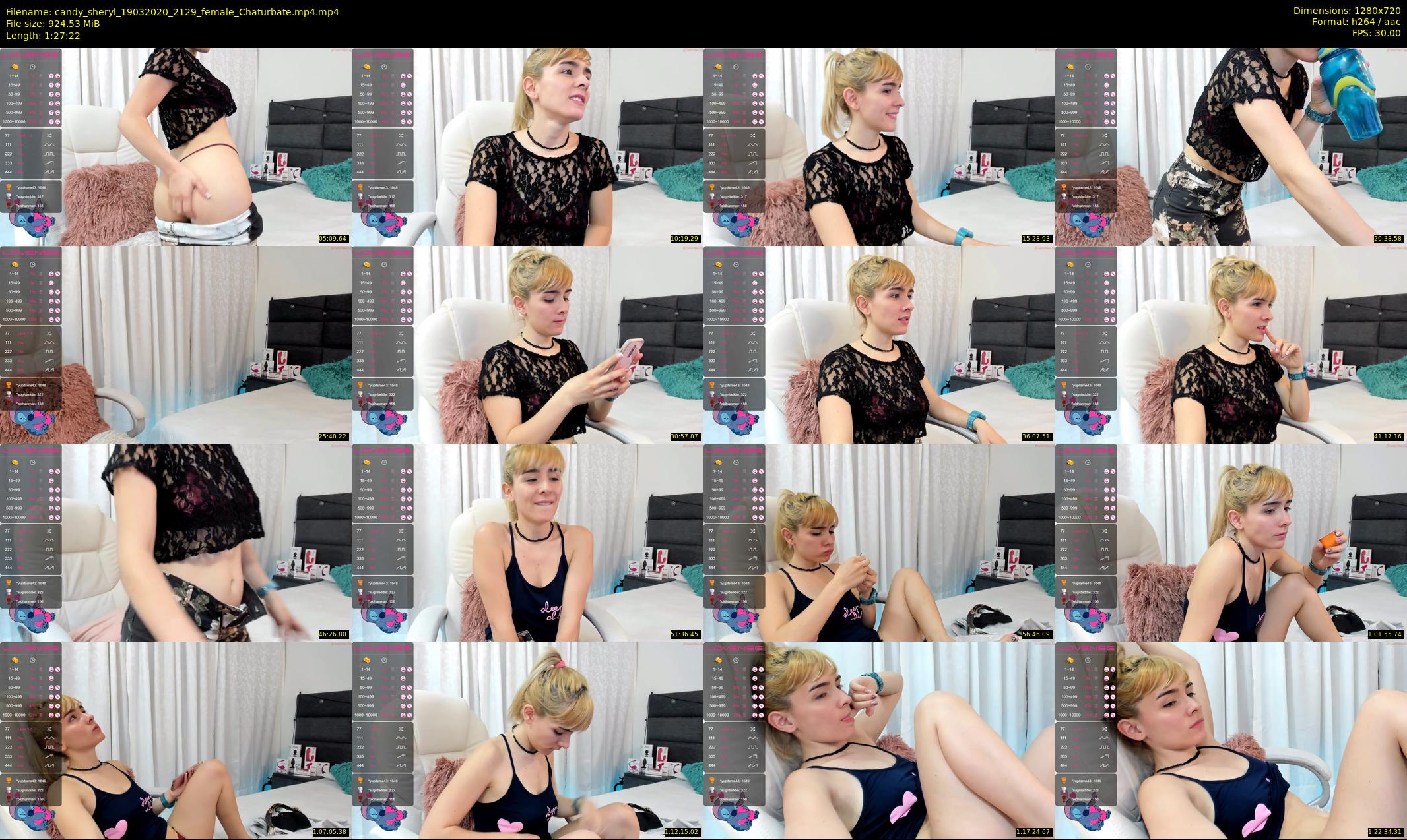 candy_sheryl — 88 minute Chaturbate female cam show recording, 720p, Mar 19, 2020