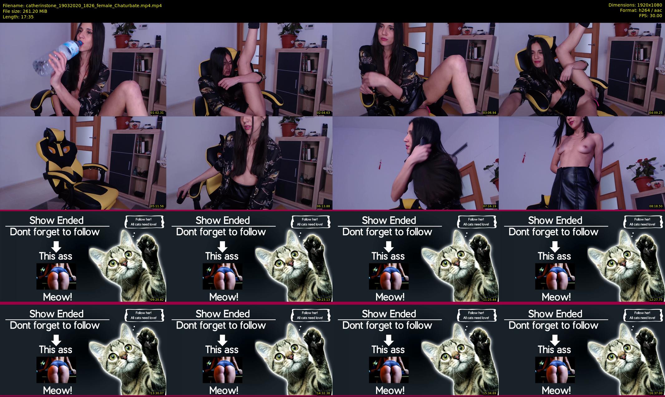 catherinstone — 18 minute Chaturbate female cam show recording, 1080p, Mar 19, 2020