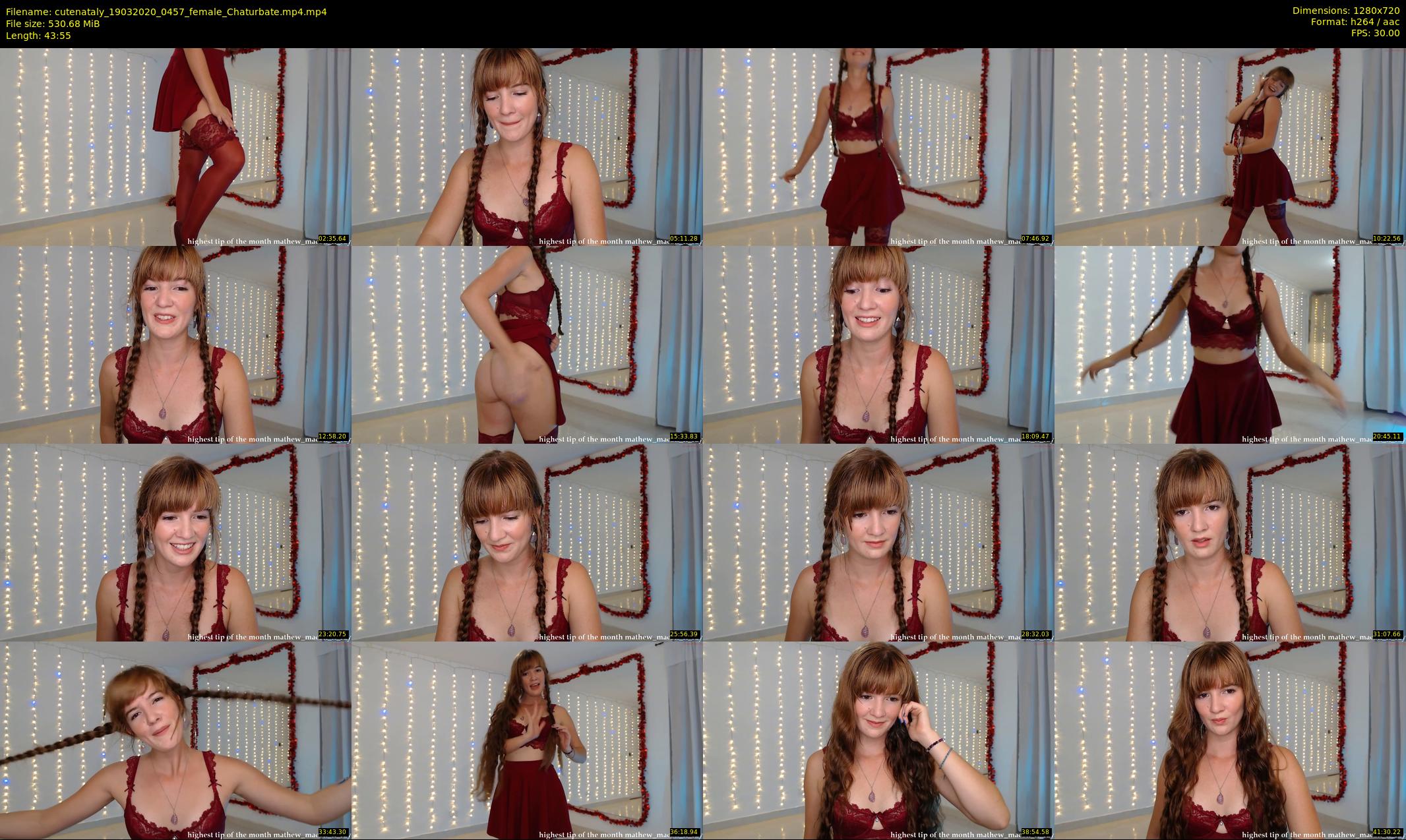cutenataly — 44 minute Chaturbate female cam show recording, 720p, Mar 19, 2020