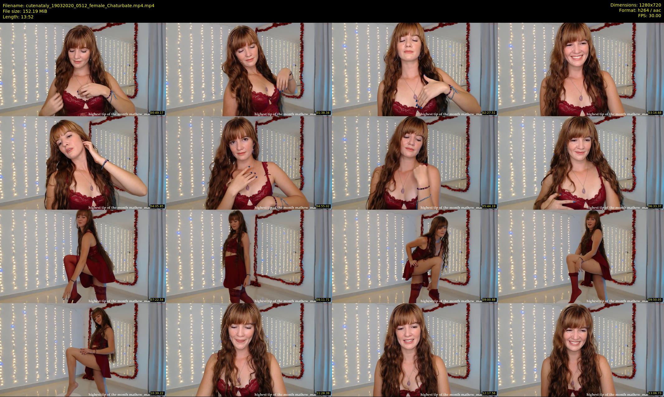 cutenataly — 14 minute Chaturbate female cam show recording, 720p, Mar 19, 2020