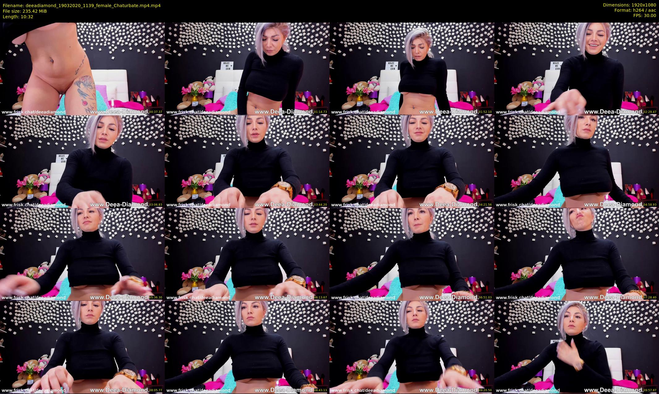 deeadiamond — 11 minute Chaturbate female cam show recording, 1080p, Mar 19, 2020