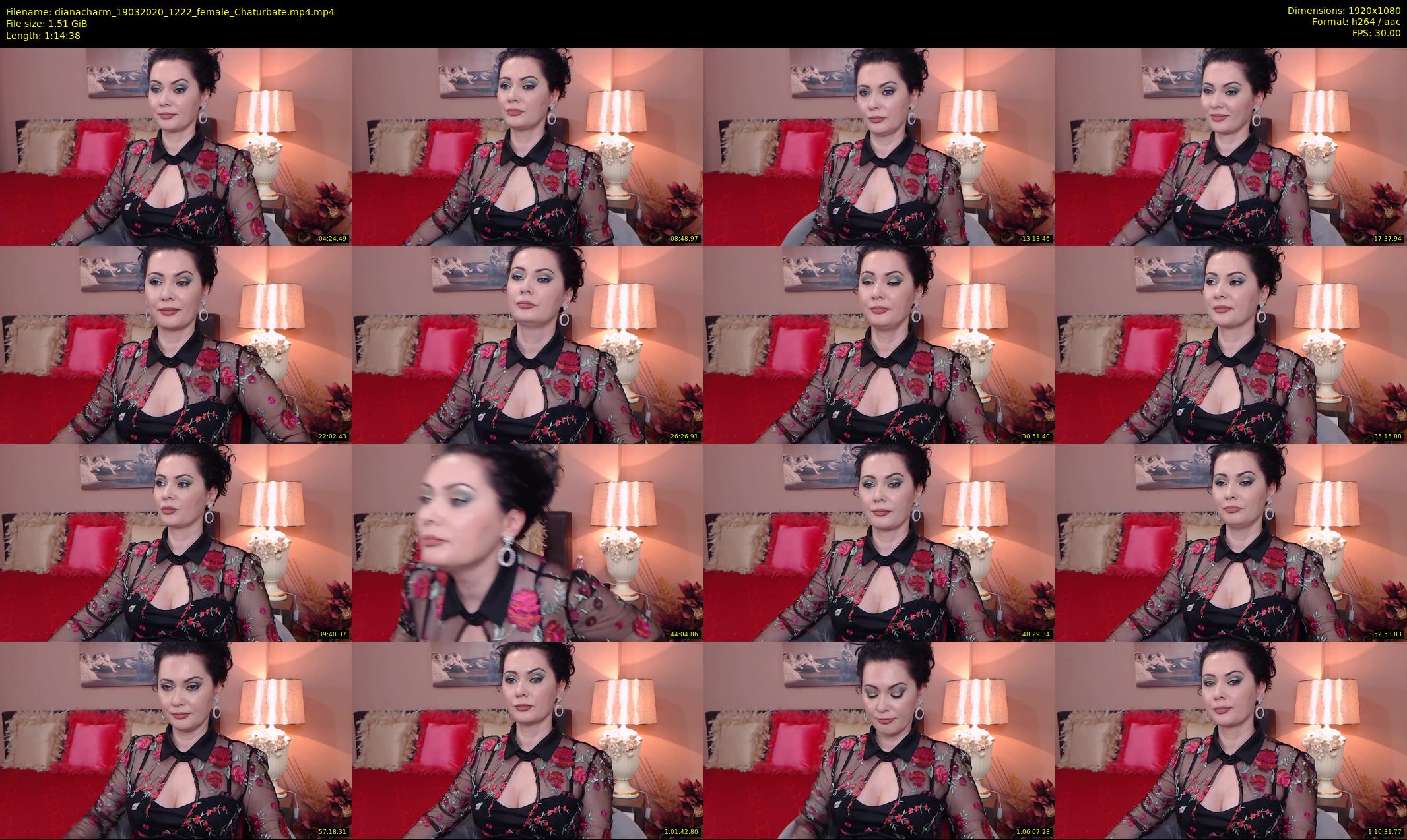 dianacharm — 75 minute Chaturbate female cam show recording, 1080p, Mar 19, 2020