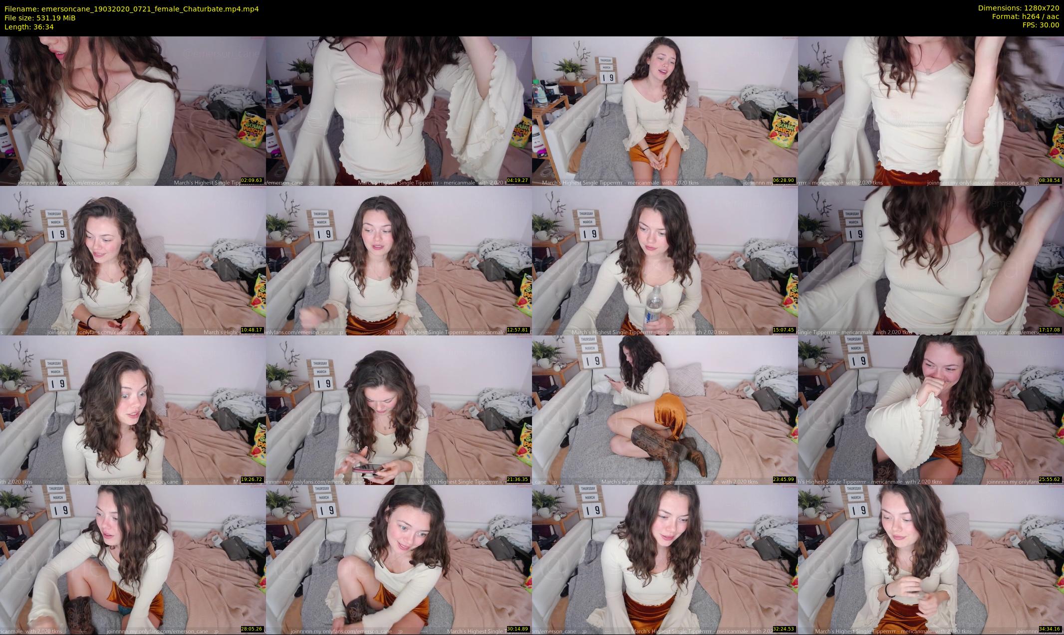 emersoncane — 37 minute Chaturbate female cam show recording, 720p, Mar 19, 2020