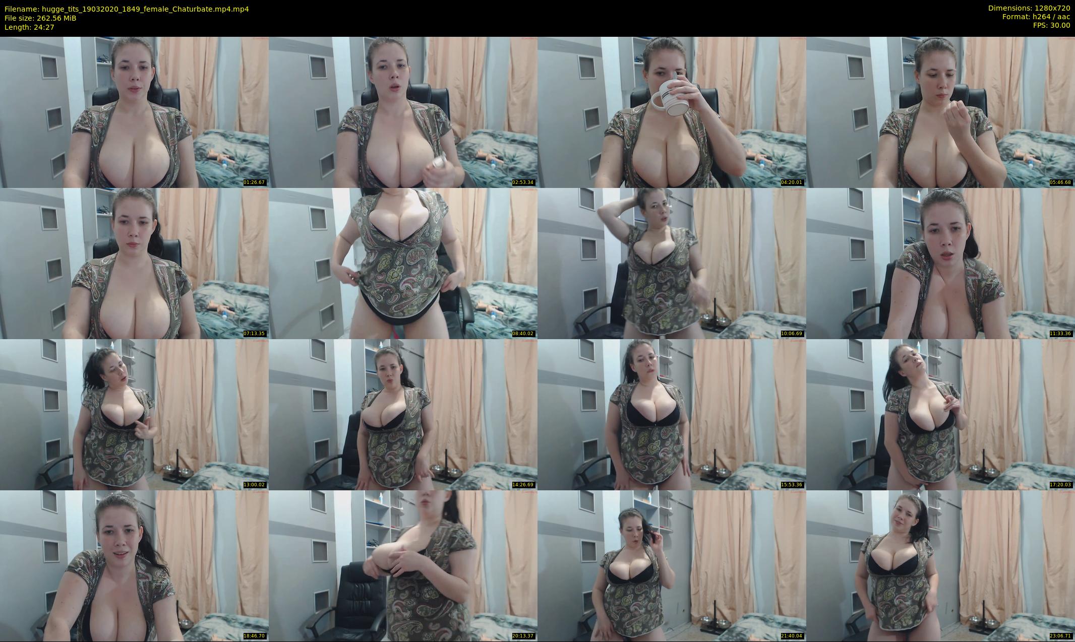hugge_tits — 25 minute Chaturbate female cam show recording, 720p, Mar 19, 2020