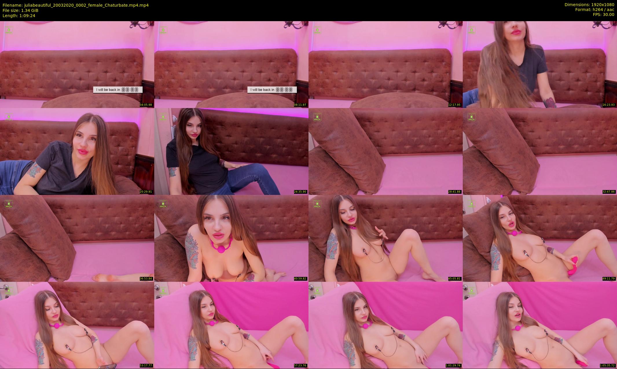 juliabeautiful — 70 minute Chaturbate female cam show recording, 1080p, Mar 20, 2020