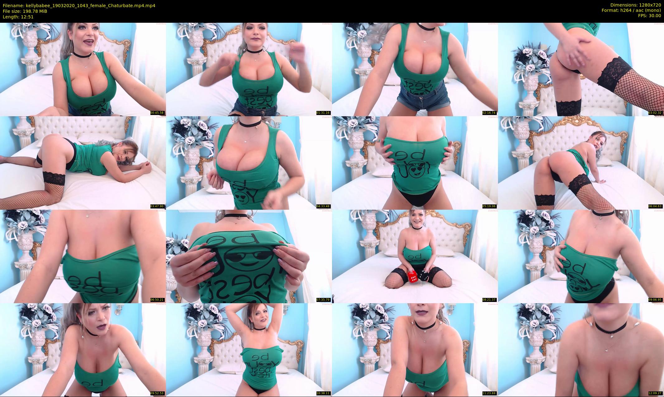 kellybabee — 13 minute Chaturbate female cam show recording, 720p, Mar 19, 2020
