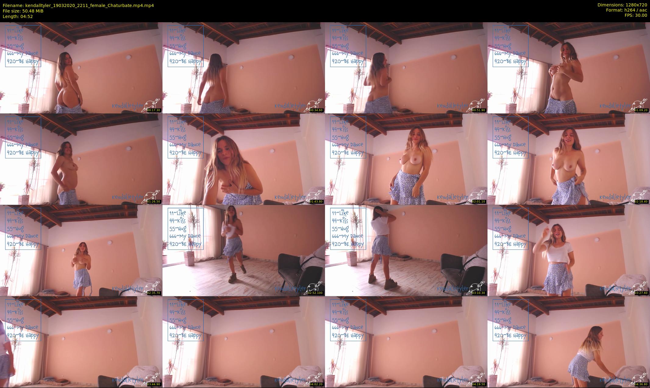 kendalltyler — 5 minute Chaturbate female cam show recording, 720p, Mar 19, 2020