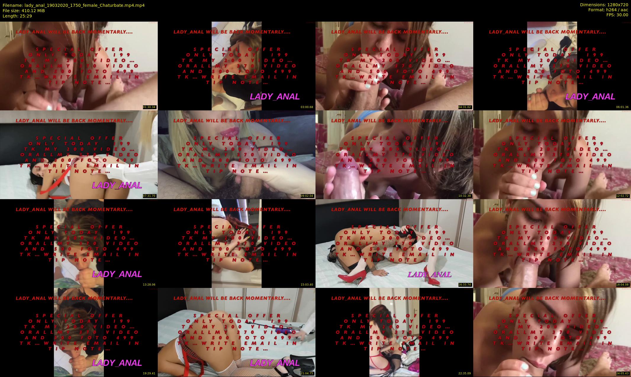 lady_anal — 26 minute Chaturbate female cam show recording, 720p, Mar 19, 2020
