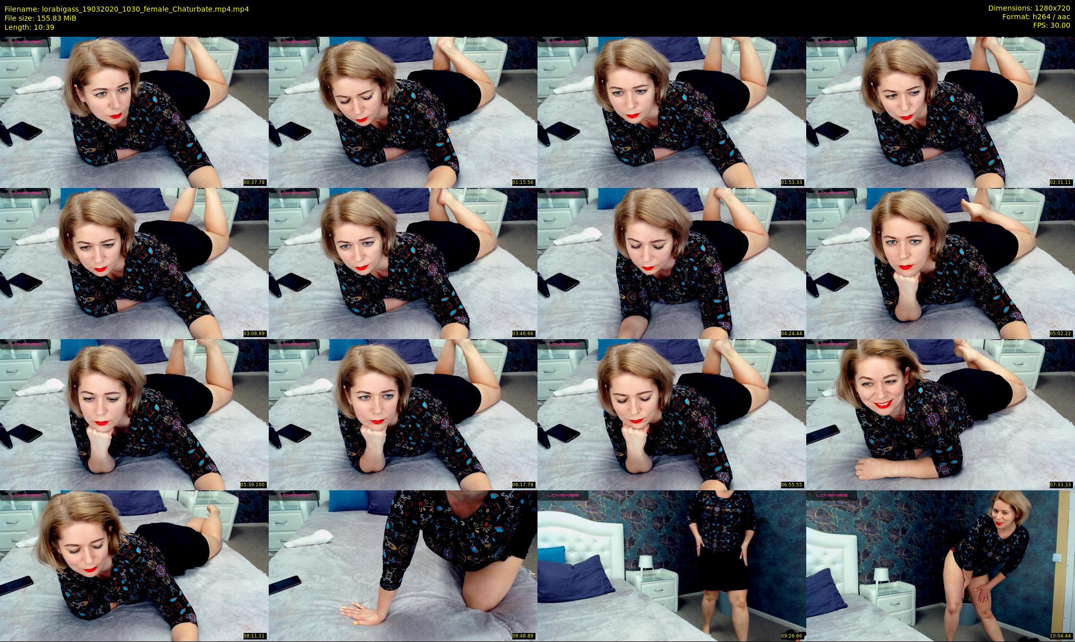 lorabigass — 11 minute Chaturbate female cam show recording, 720p, Mar 19, 2020