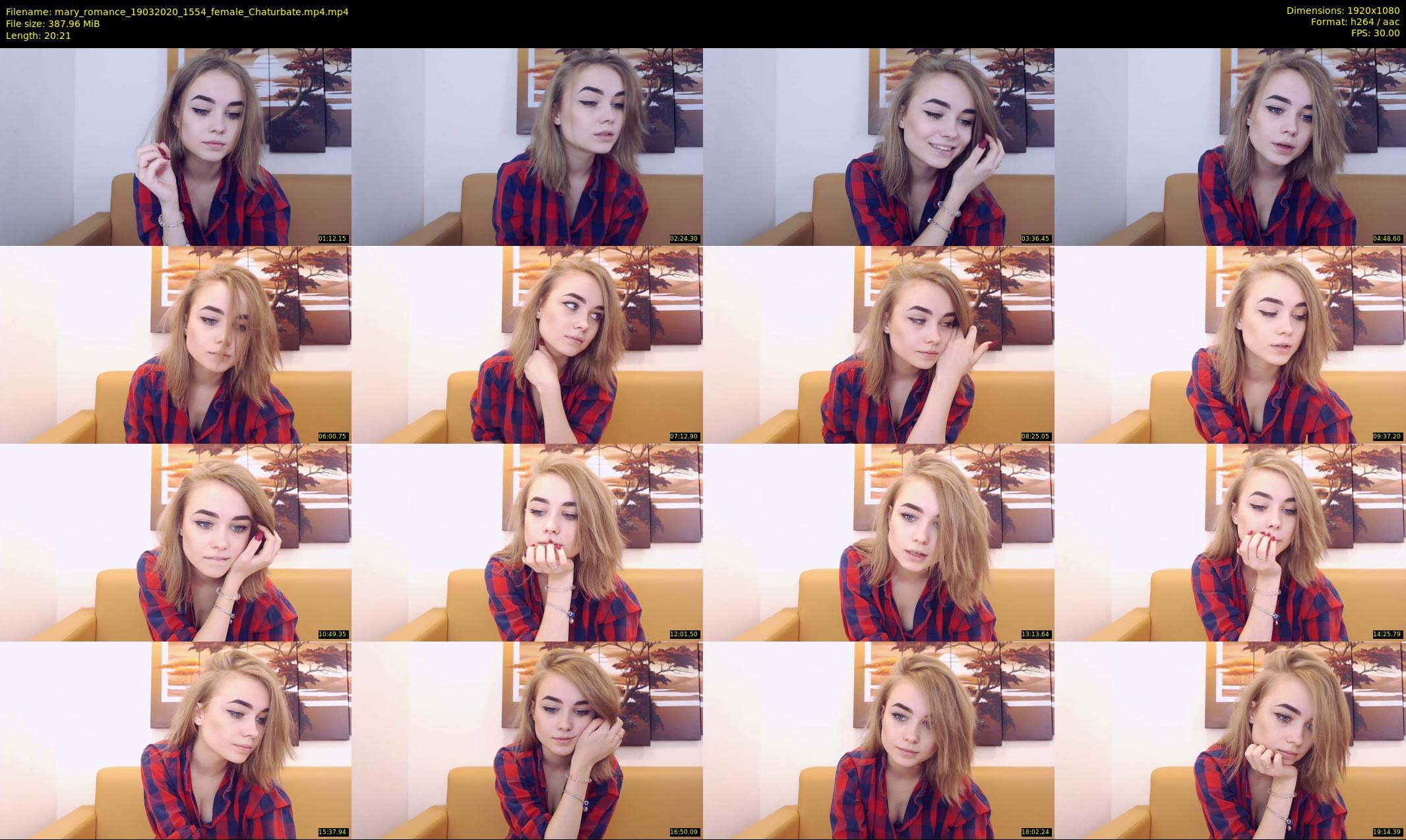 mary_romance — 21 minute Chaturbate female cam show recording, 1080p, Mar 19, 2020