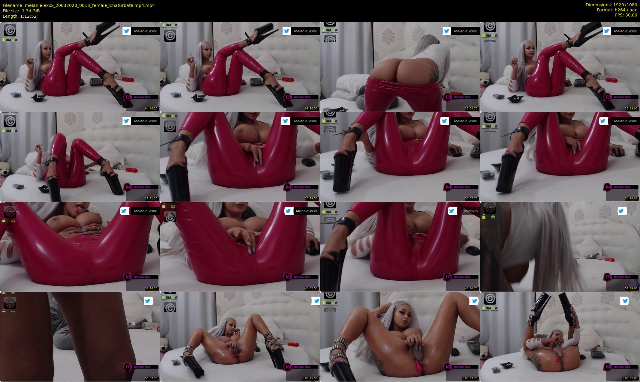 melanielexxx — 73 minute Chaturbate female cam show recording, 1080p, Mar 20, 2020