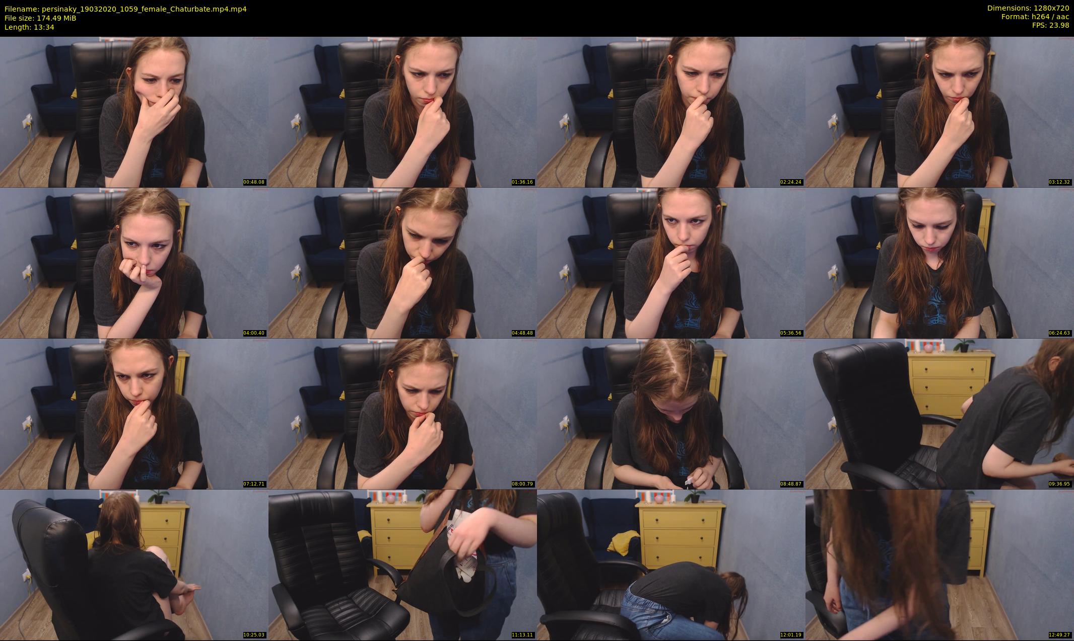 persinaky — 14 minute Chaturbate female cam show recording, 720p, Mar 19, 2020