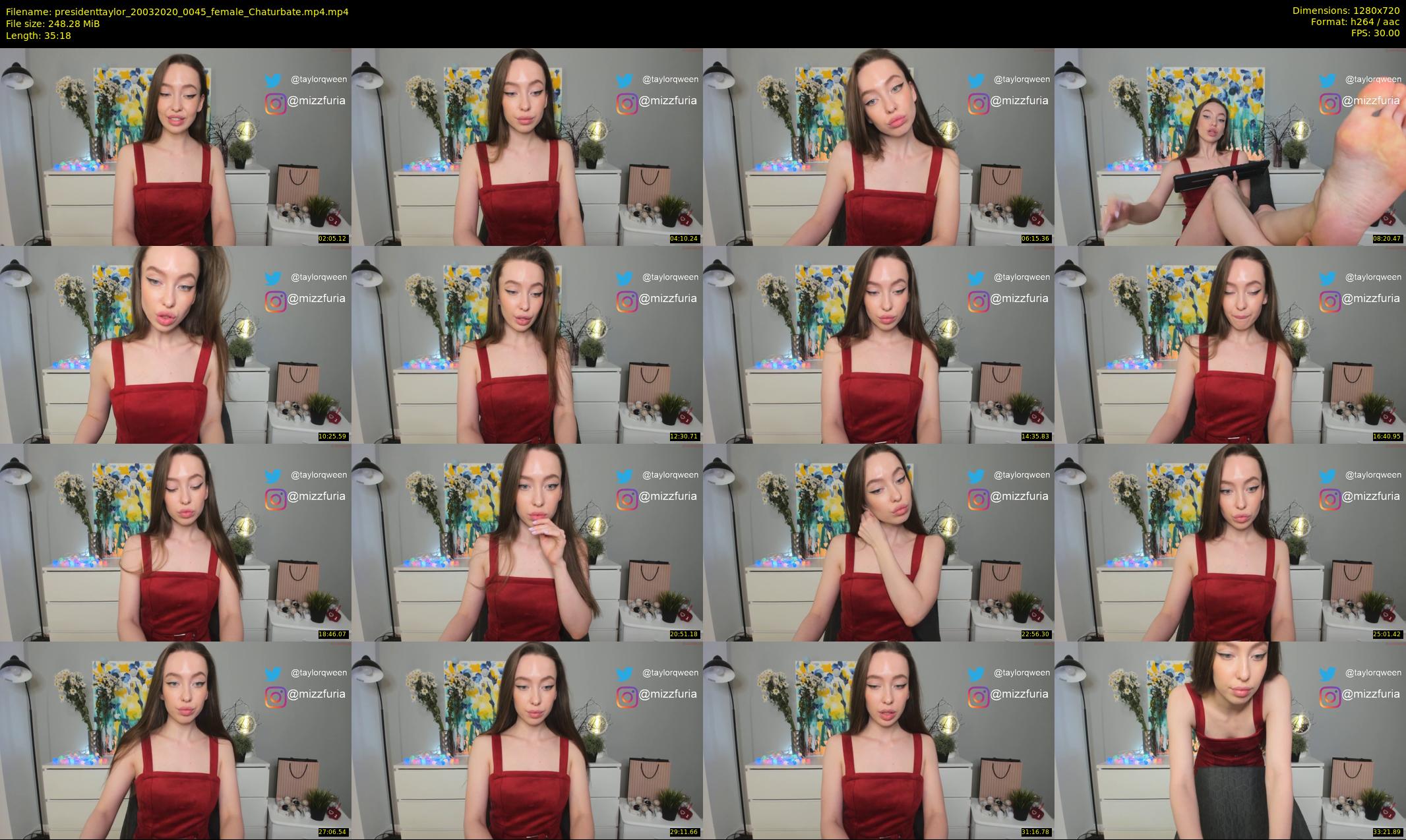 presidenttaylor — 36 minute Chaturbate female cam show recording, 720p, Mar 20, 2020