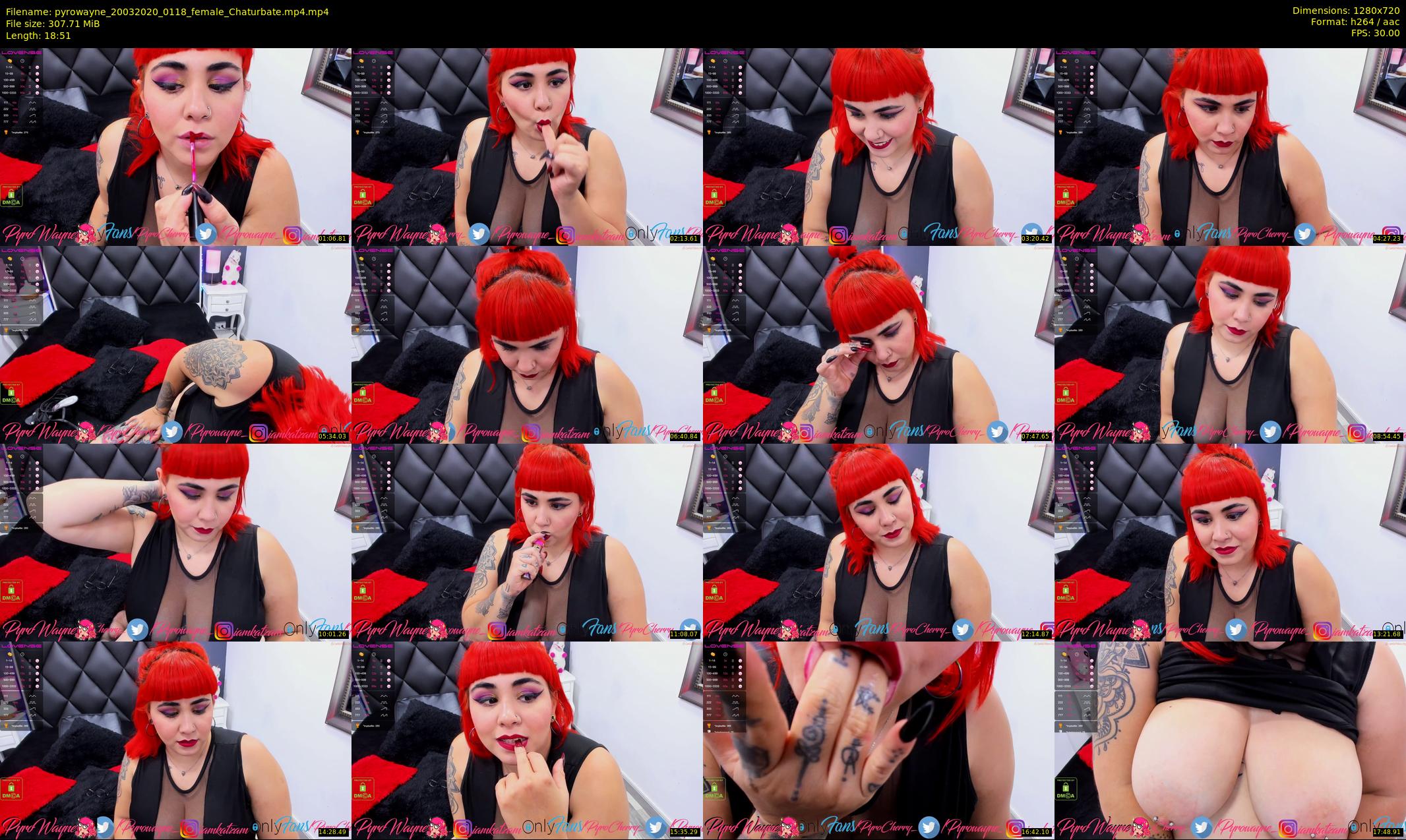 pyrowayne — 19 minute Chaturbate female cam show recording, 720p, Mar 20, 2020