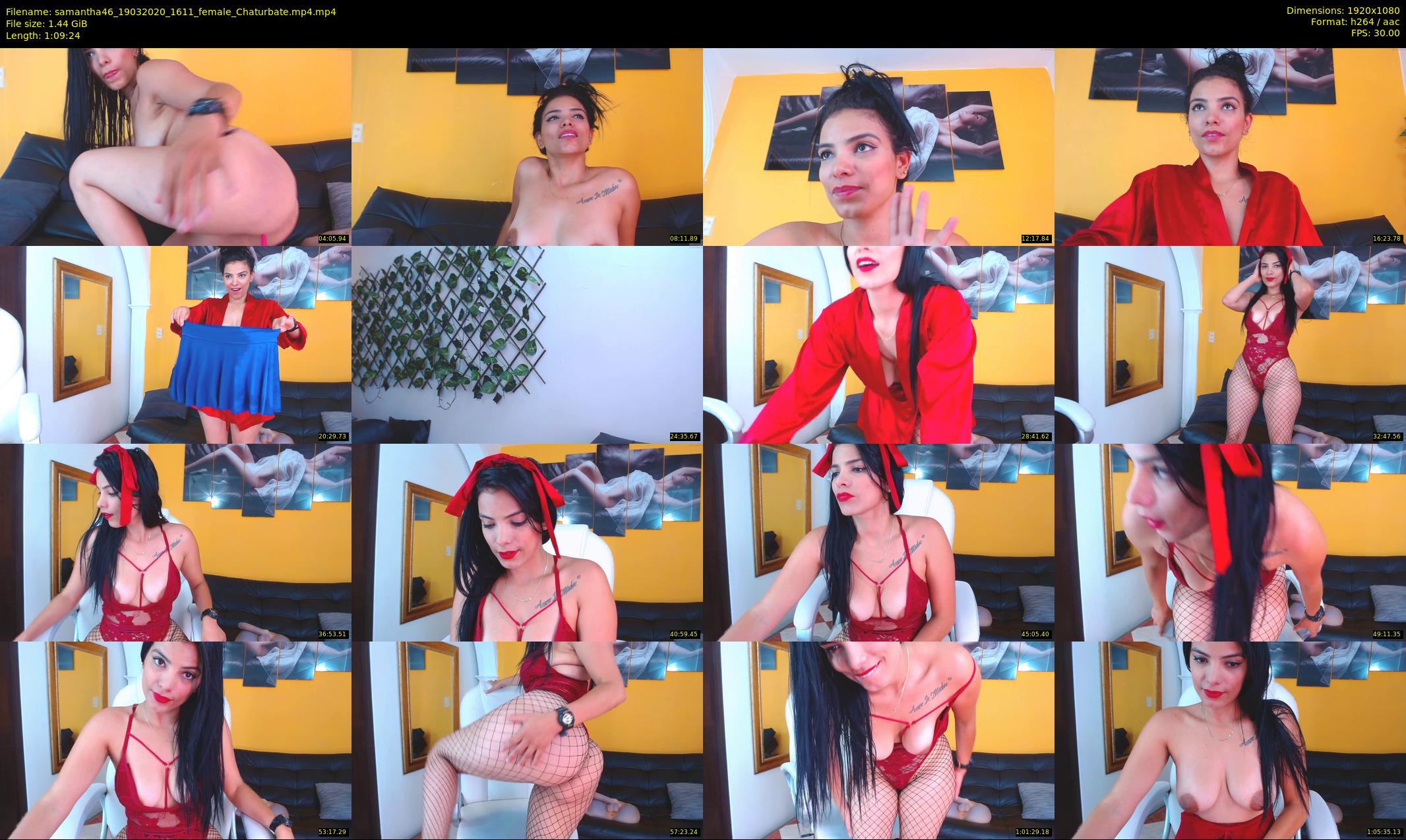 samantha46 — 70 minute Chaturbate female cam show recording, 1080p, Mar 19, 2020