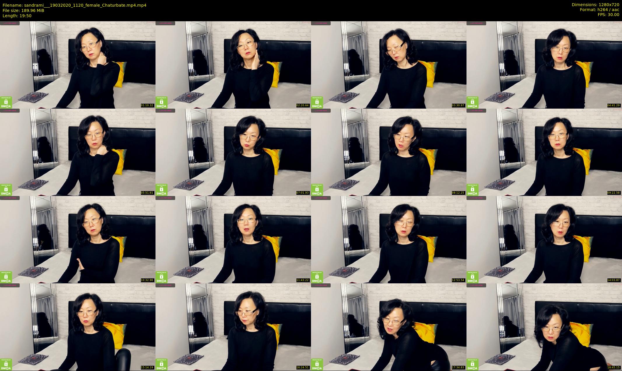 sandrami__ — 20 minute Chaturbate female cam show recording, 720p, Mar 19, 2020