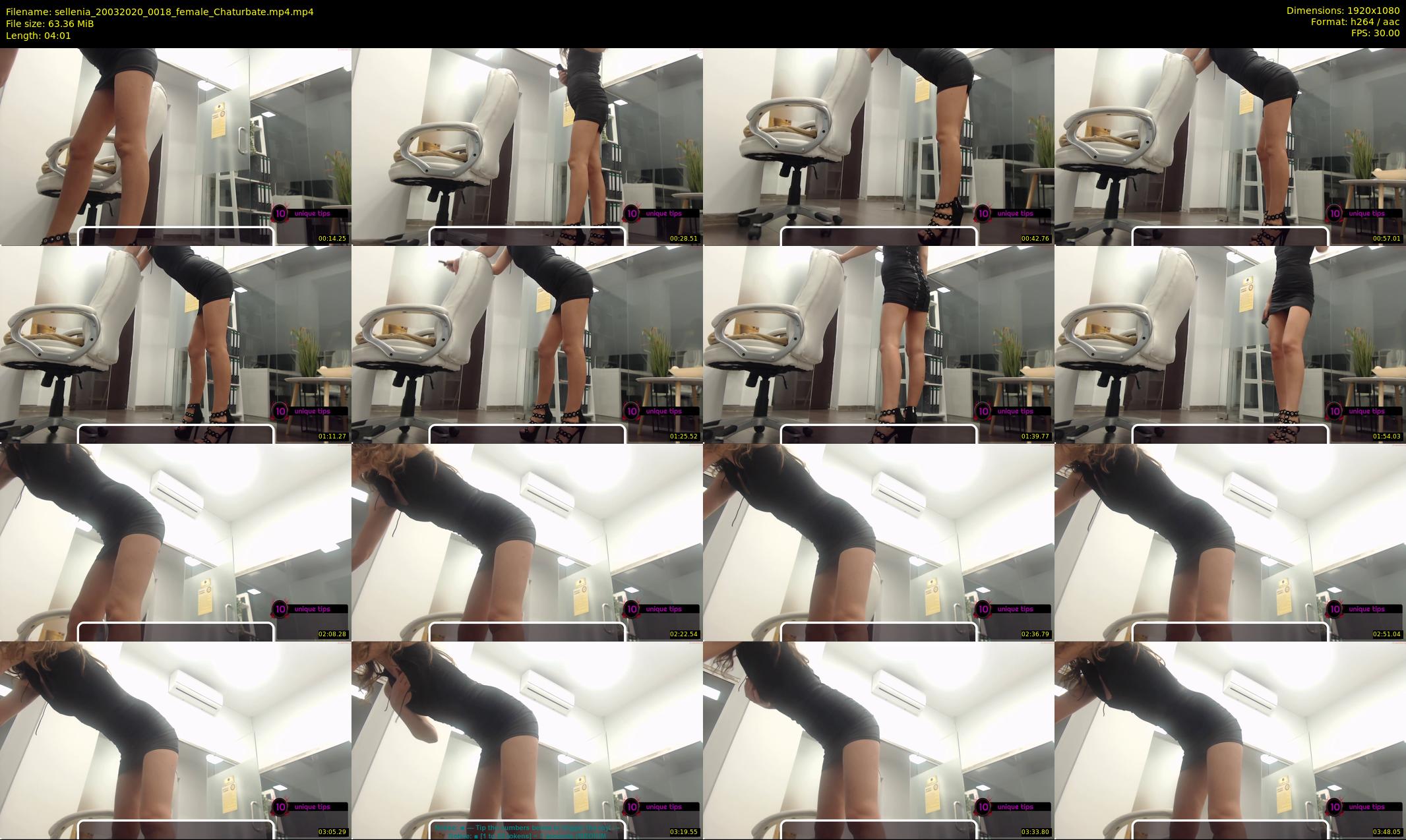 sellenia — 5 minute Chaturbate female cam show recording, 1080p, Mar 20, 2020