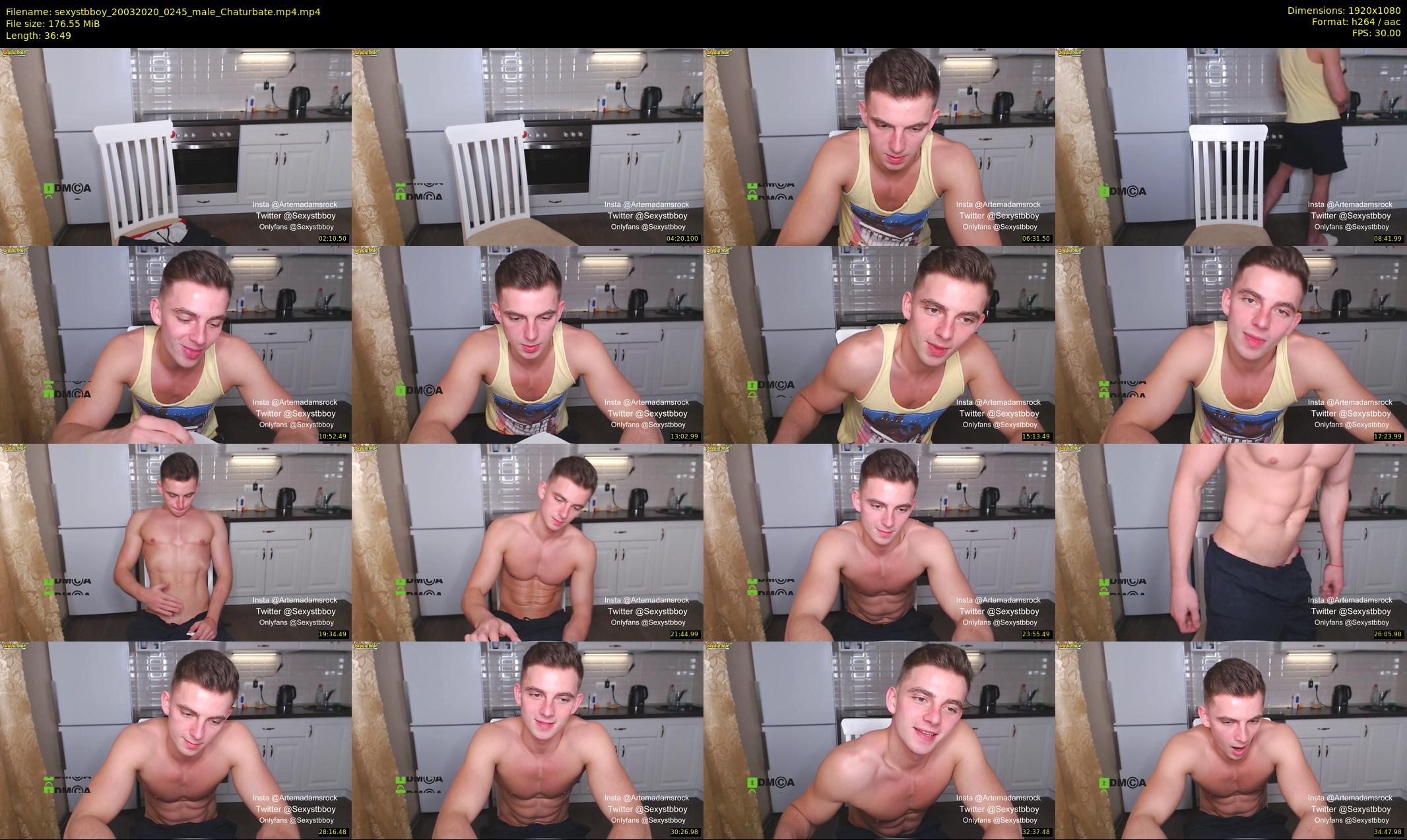sexystbboy — 37 minute Chaturbate male cam show recording, 1080p, Mar 20, 2020