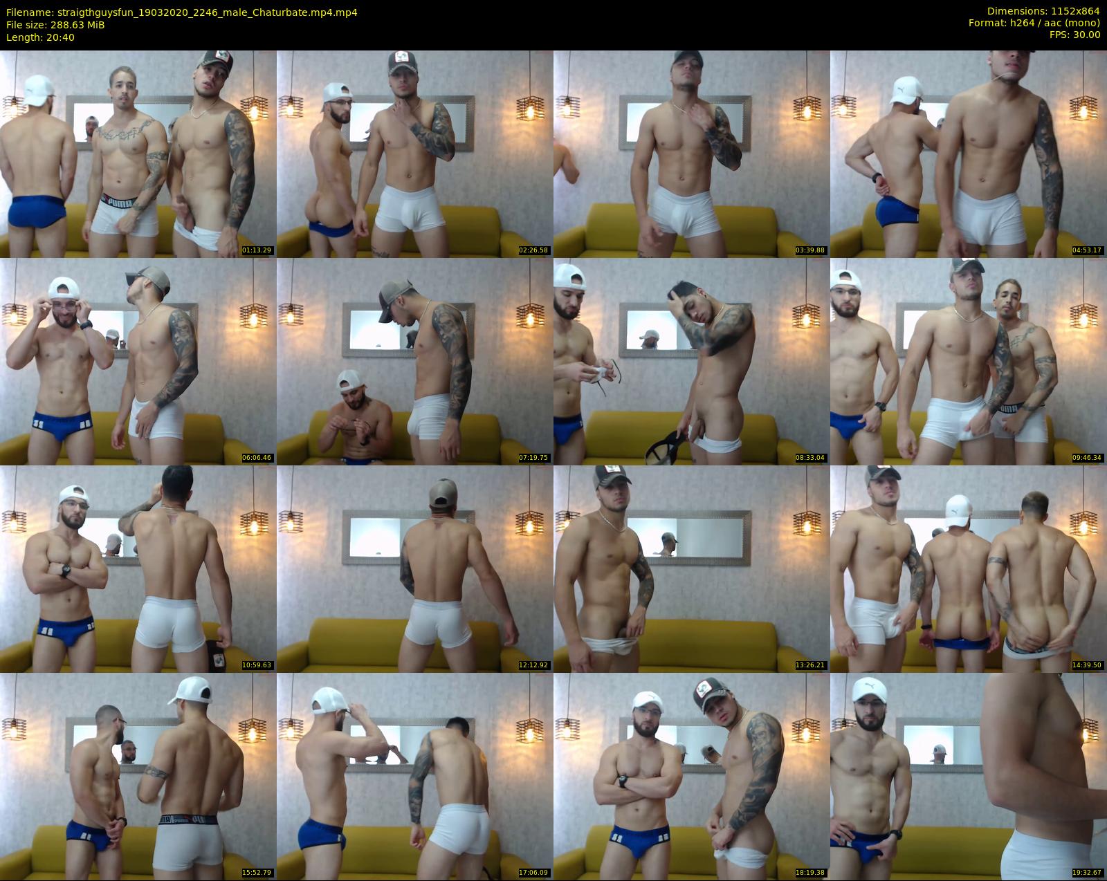 straigthguysfun — 21 minute Chaturbate male cam show recording, 720p, Mar 19, 2020
