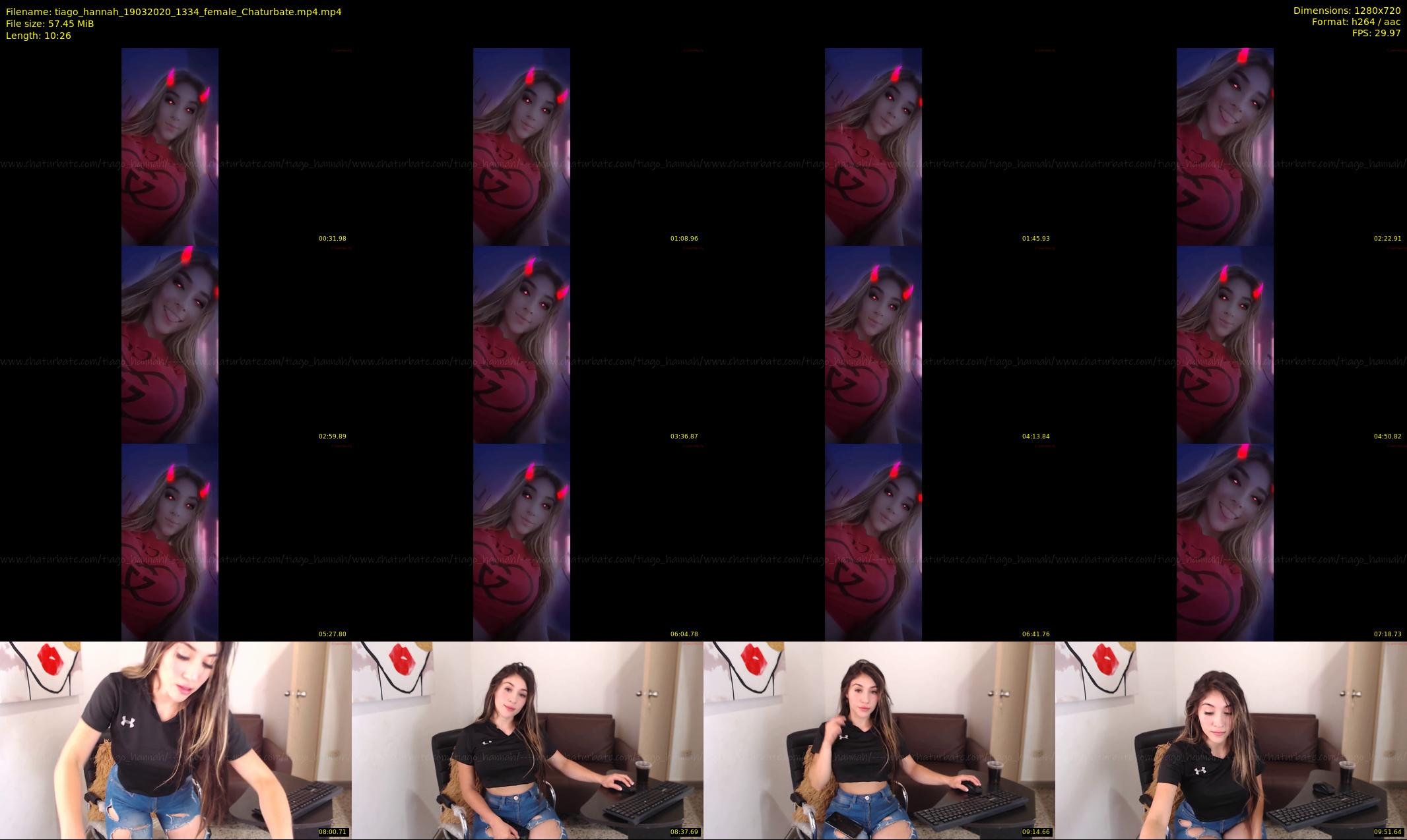 tiago_hannah — 11 minute Chaturbate couple cam show recording, 720p, Mar 19, 2020