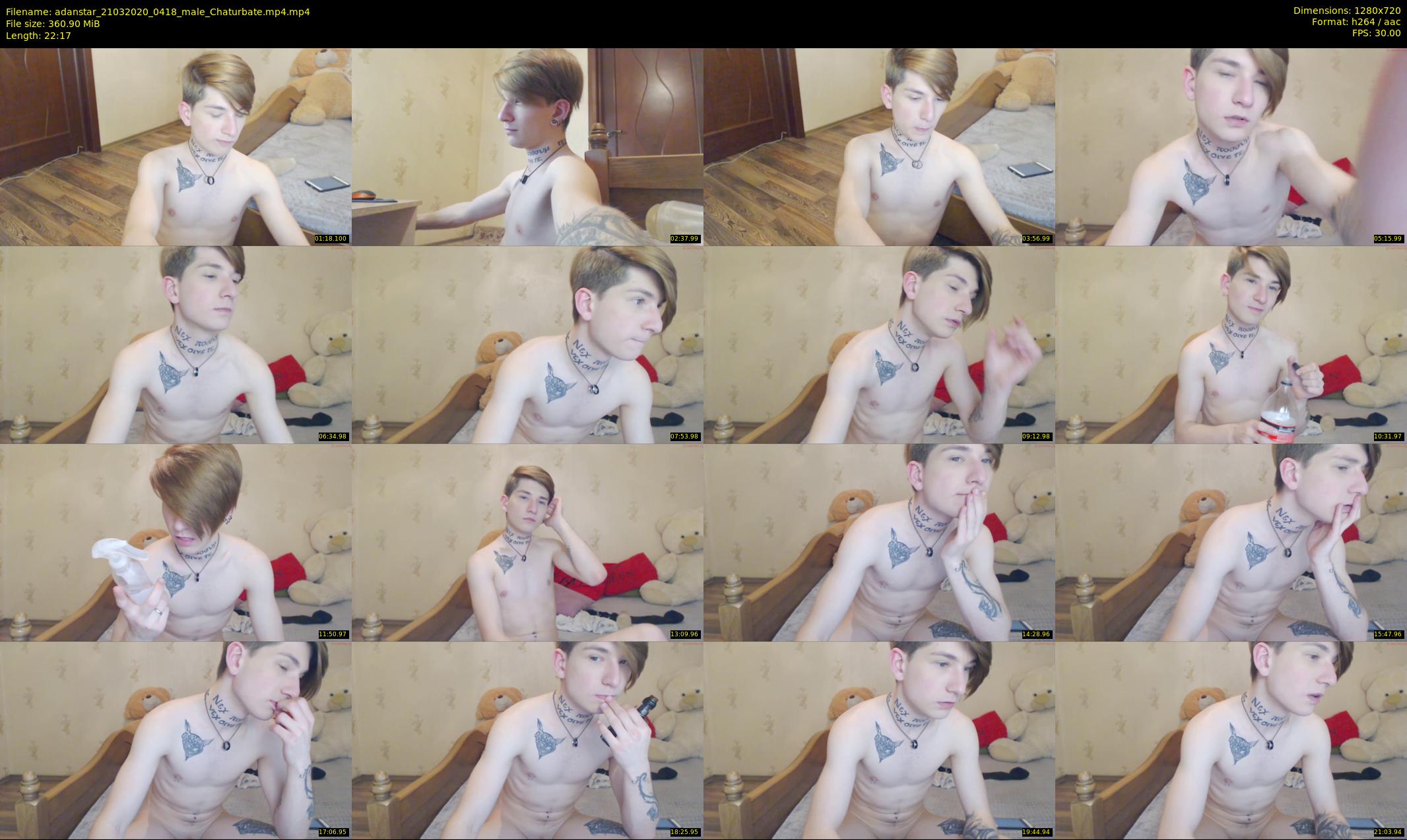 adanstar — 23 minute Chaturbate male cam show recording, 720p, Mar 21, 2020