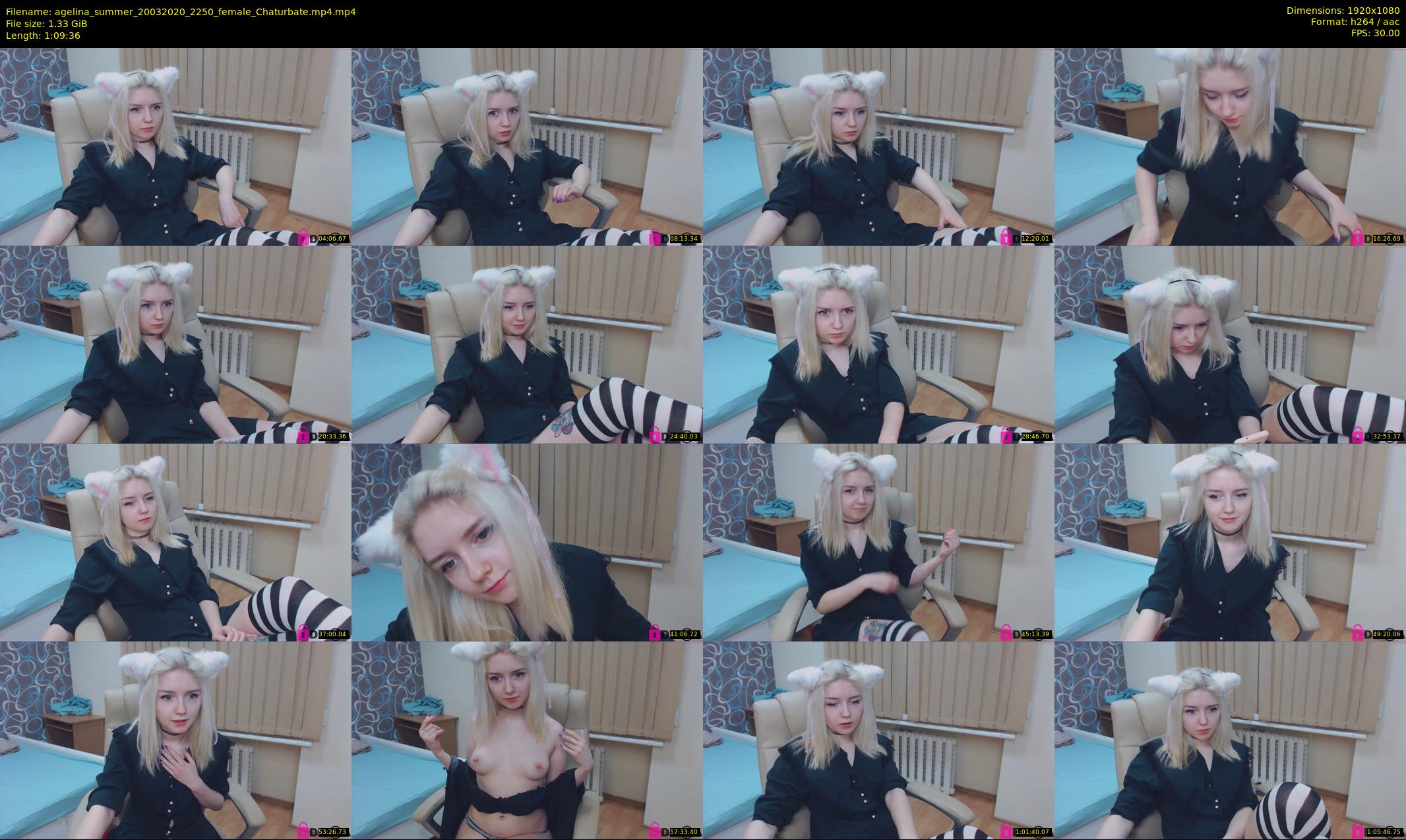 agelina_summer — 70 minute Chaturbate female cam show recording, 1080p, Mar 20, 2020