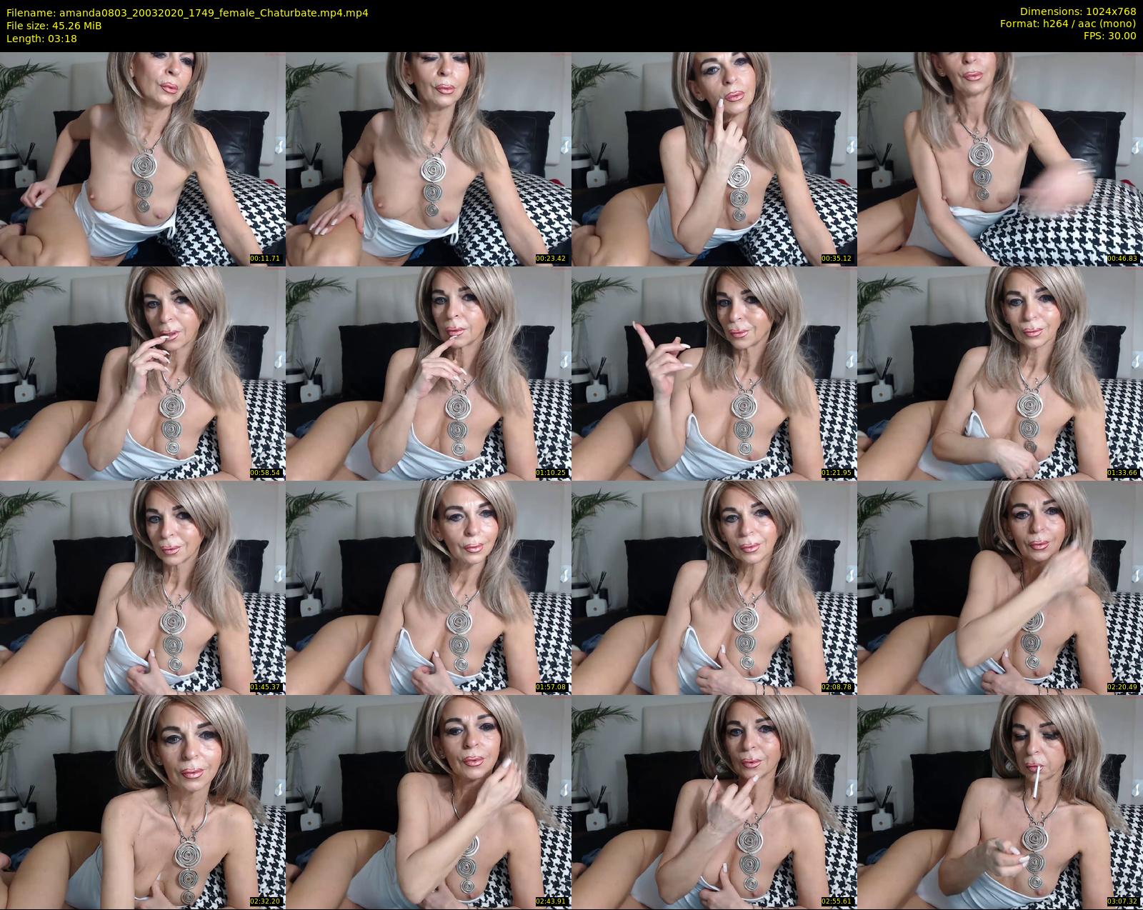 amanda0803 — 4 minute Chaturbate female cam show recording, 720p, Mar 20, 2020
