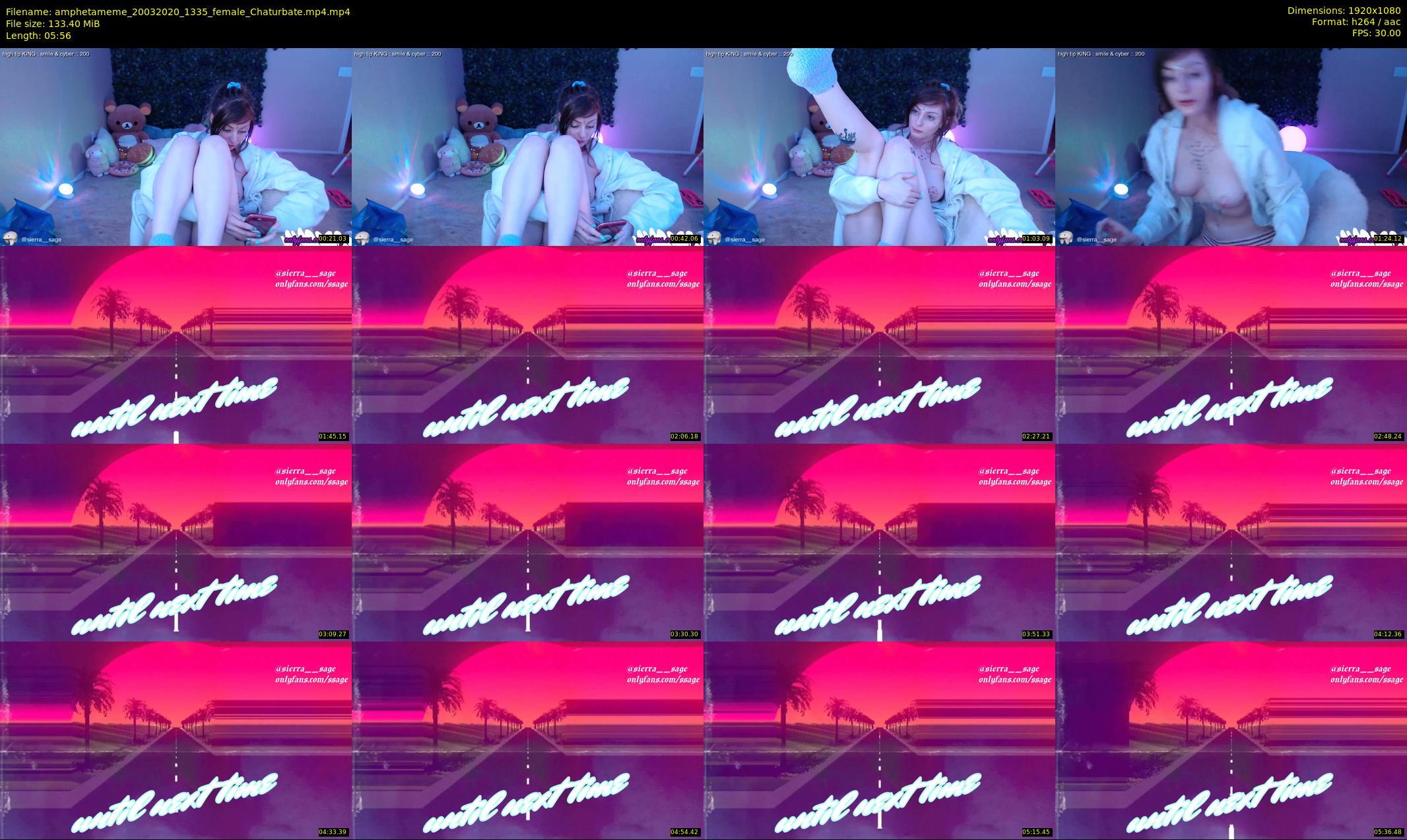 amphetameme — 6 minute Chaturbate female cam show recording, 1080p, Mar 20, 2020