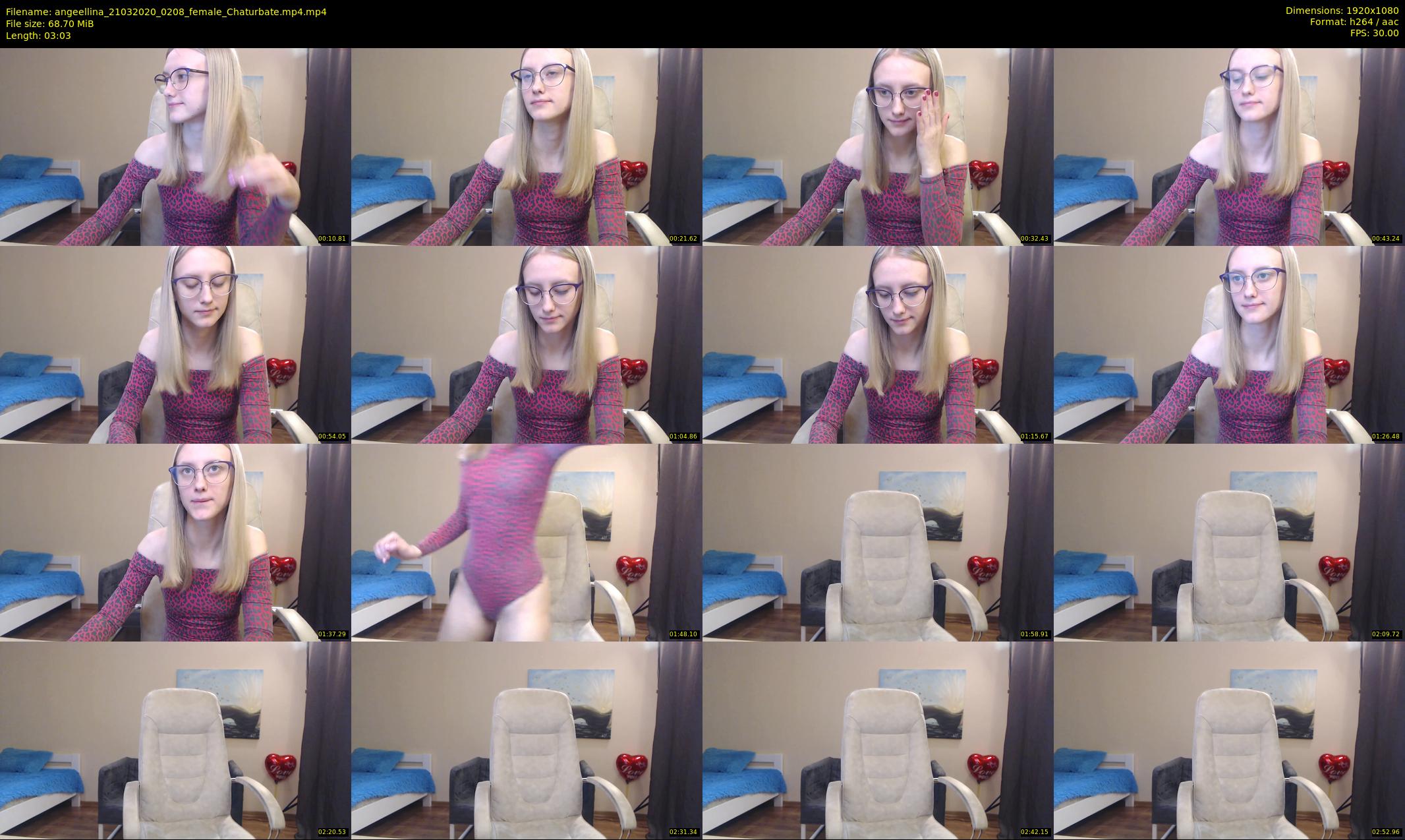 angeellina — 4 minute Chaturbate female cam show recording, 1080p, Mar 21, 2020