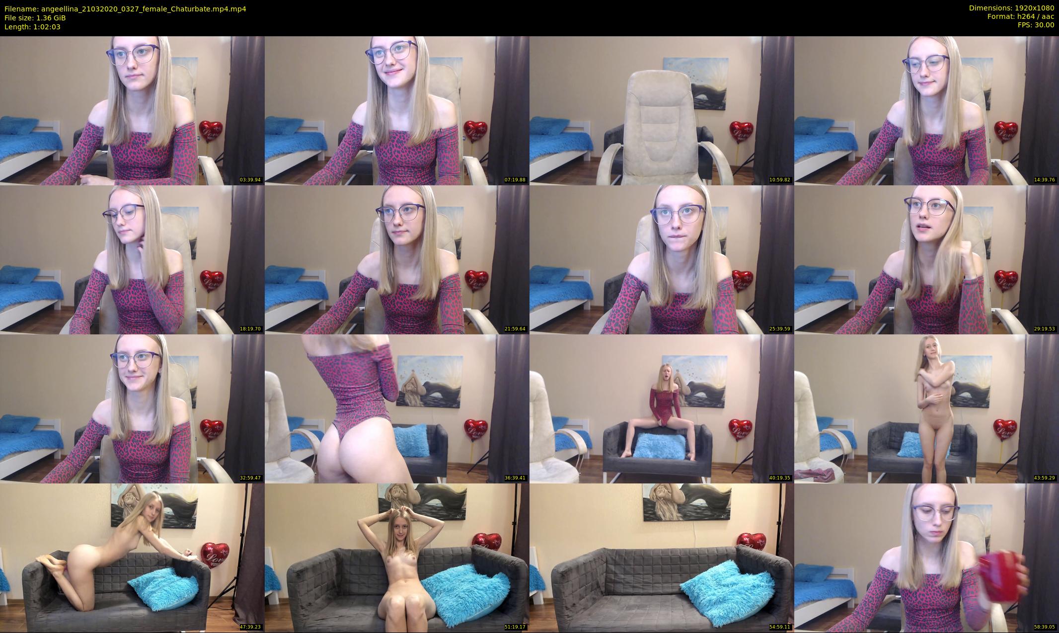 angeellina — 63 minute Chaturbate female cam show recording, 1080p, Mar 21, 2020
