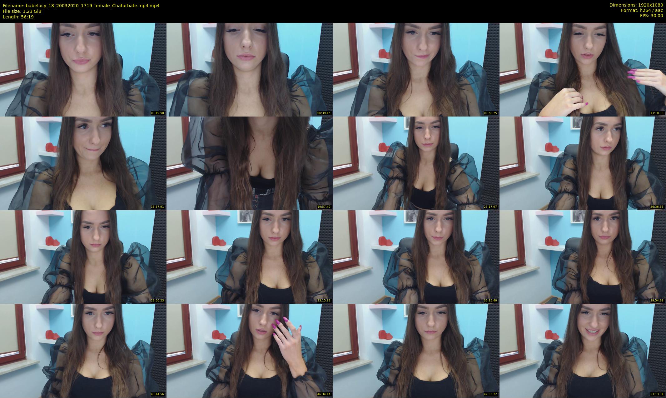 babelucy_18 — 57 minute Chaturbate female cam show recording, 1080p, Mar 20, 2020
