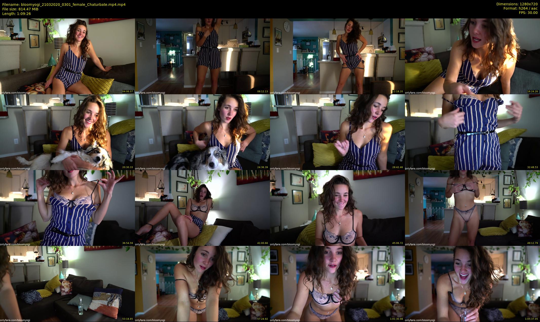 bloomyogi — 70 minute Chaturbate female cam show recording, 720p, Mar 21, 2020