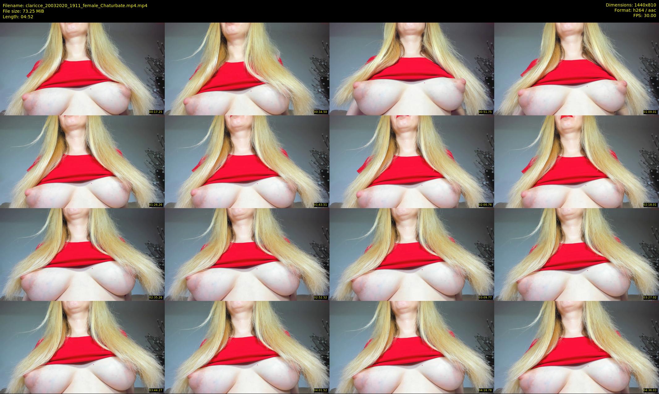 claricce — 5 minute Chaturbate female cam show recording, 720p, Mar 20, 2020